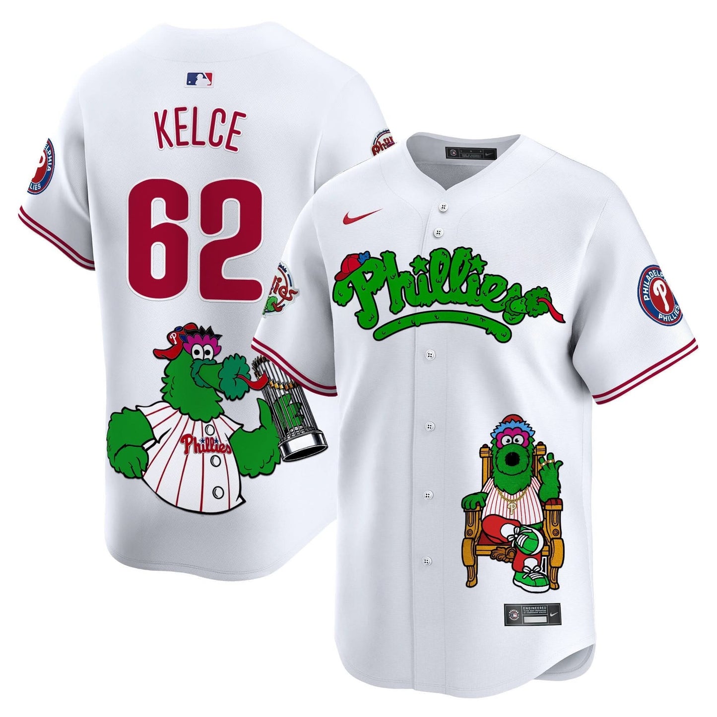 Phillies Phanatic Vapor Premier Limited Jersey - Printed