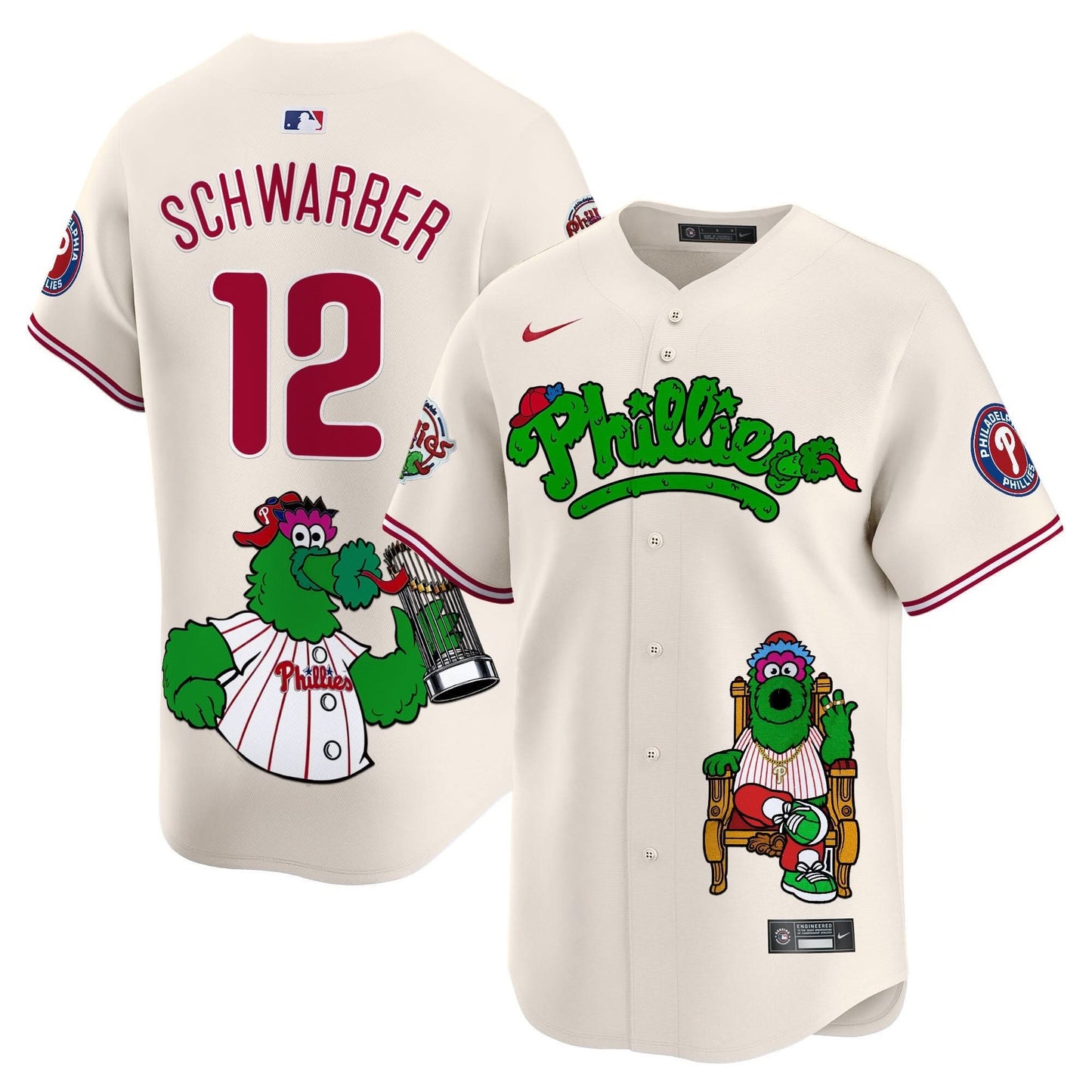 Phillies Phanatic Vapor Premier Limited Jersey - Printed