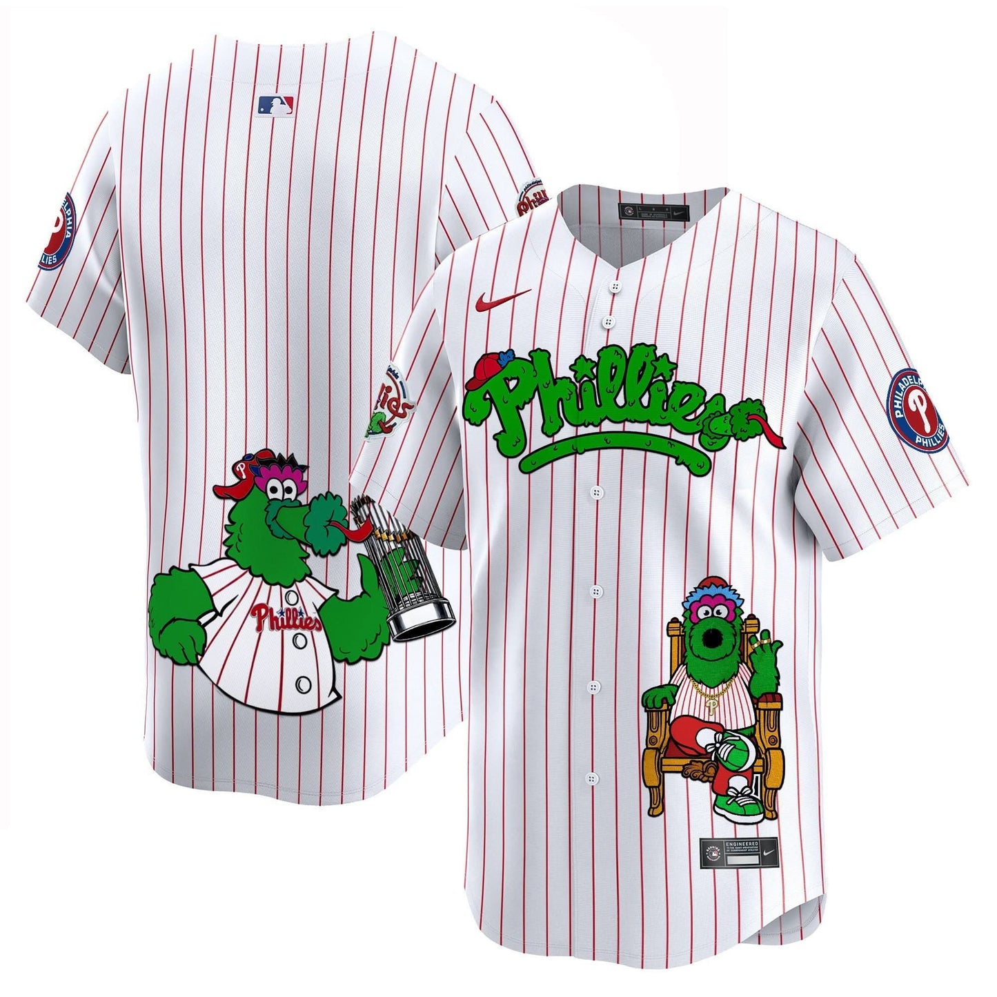 Phillies Phanatic Vapor Premier Limited Jersey - Printed