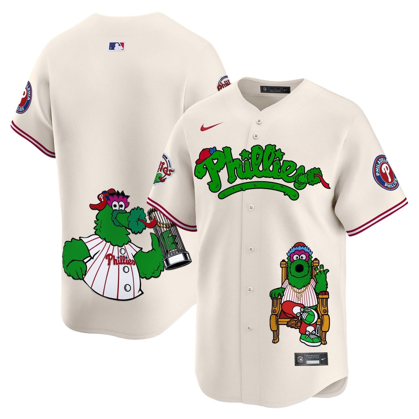 Phillies Phanatic Vapor Premier Limited Jersey - Printed