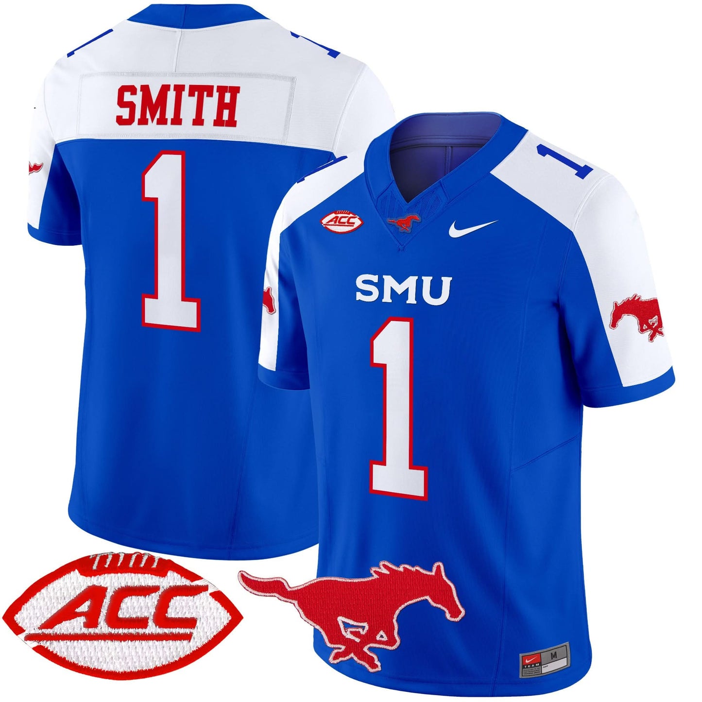 SMU Mustangs 2025 Vapor Limited Jersey - All Stitched