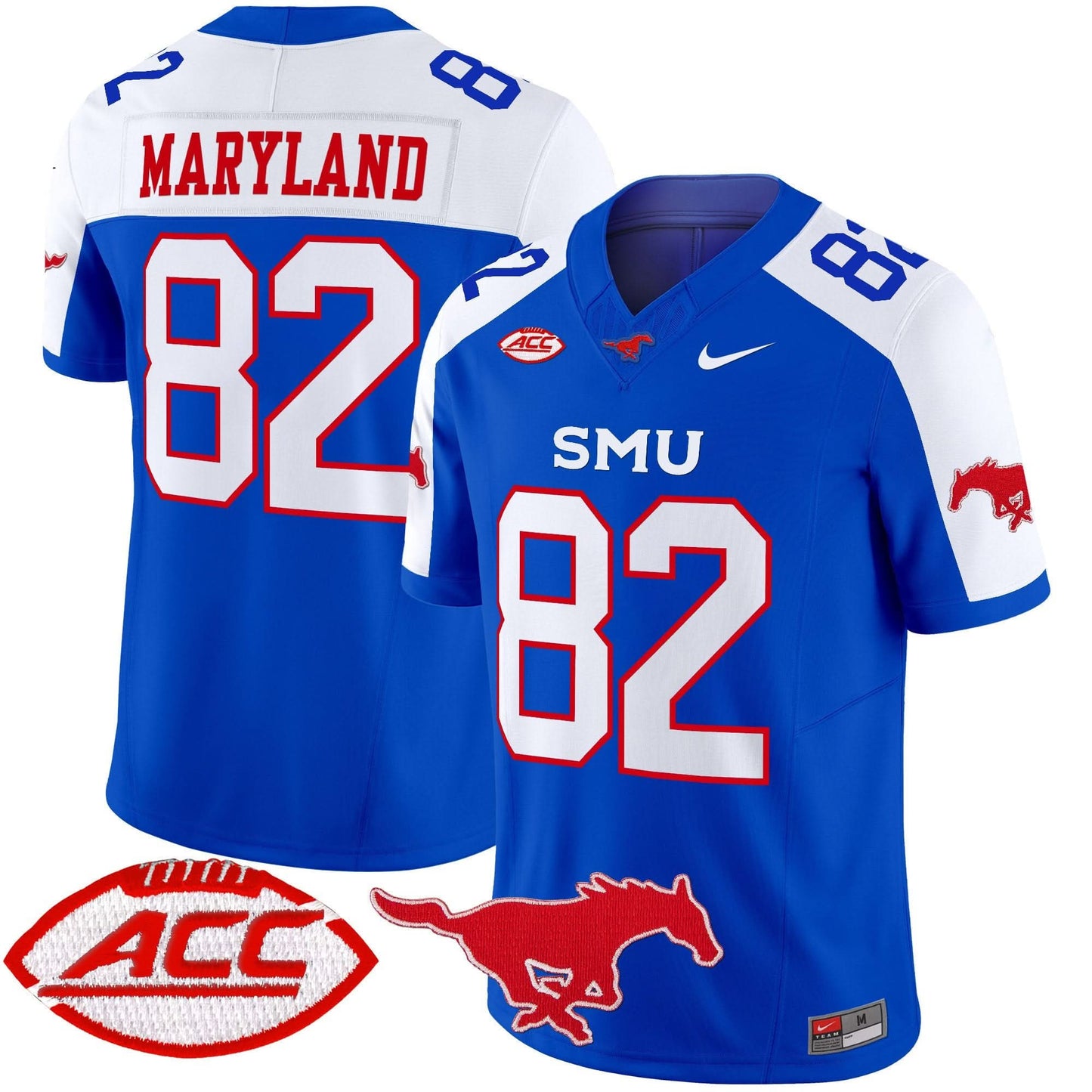 SMU Mustangs 2025 Vapor Limited Jersey - All Stitched