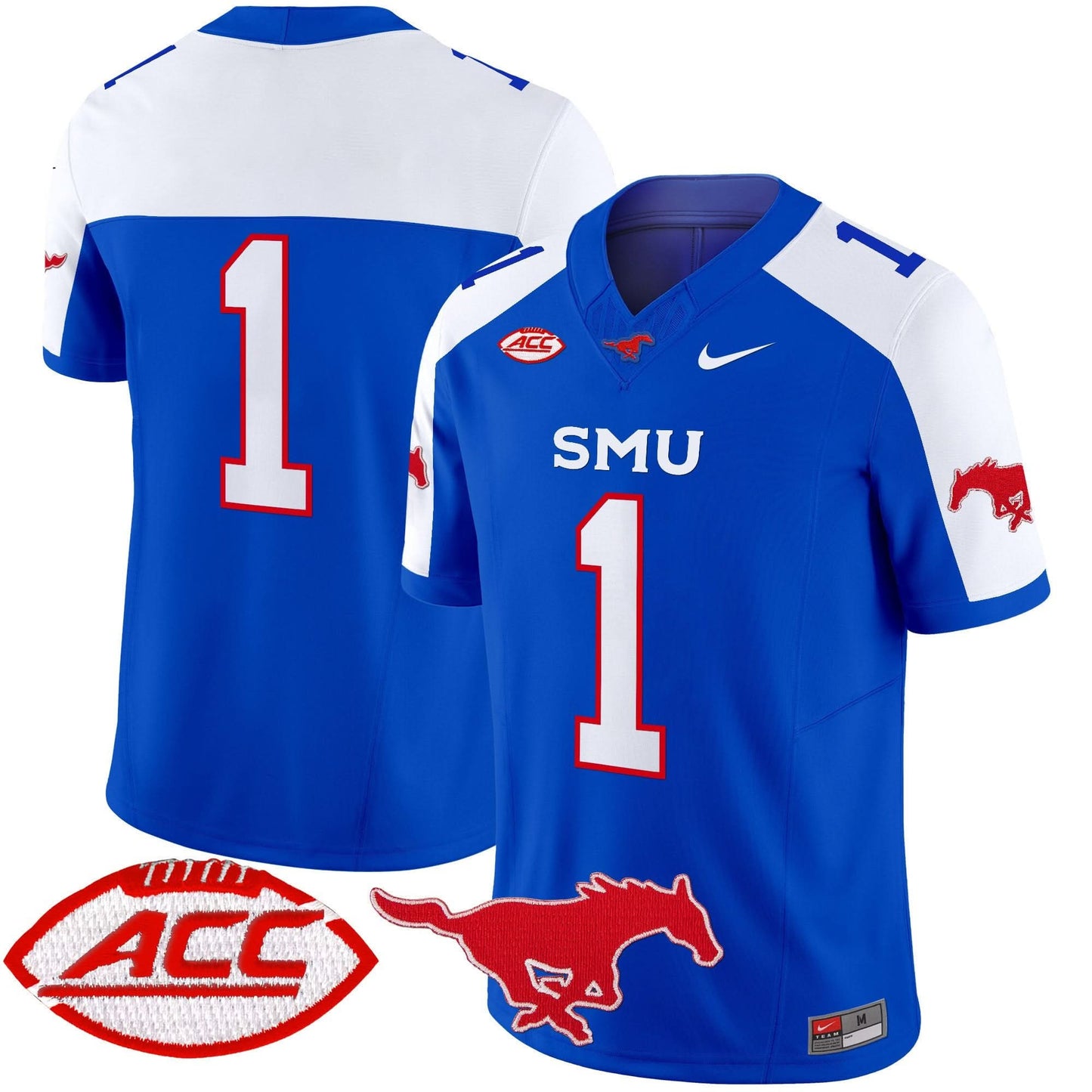 SMU Mustangs 2025 Vapor Limited Jersey - All Stitched