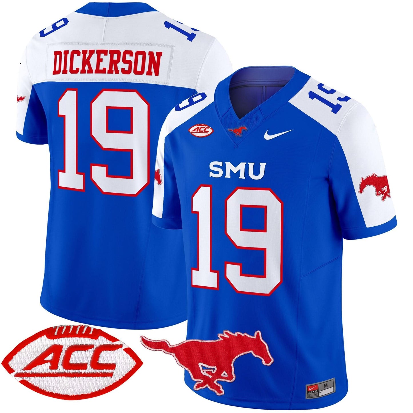 SMU Mustangs 2025 Vapor Limited Jersey - All Stitched