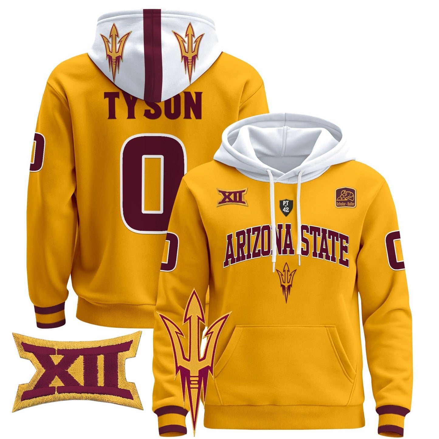 Arizona State Sun Devils 2024 Pullover Hoodie V2 - All Stitched