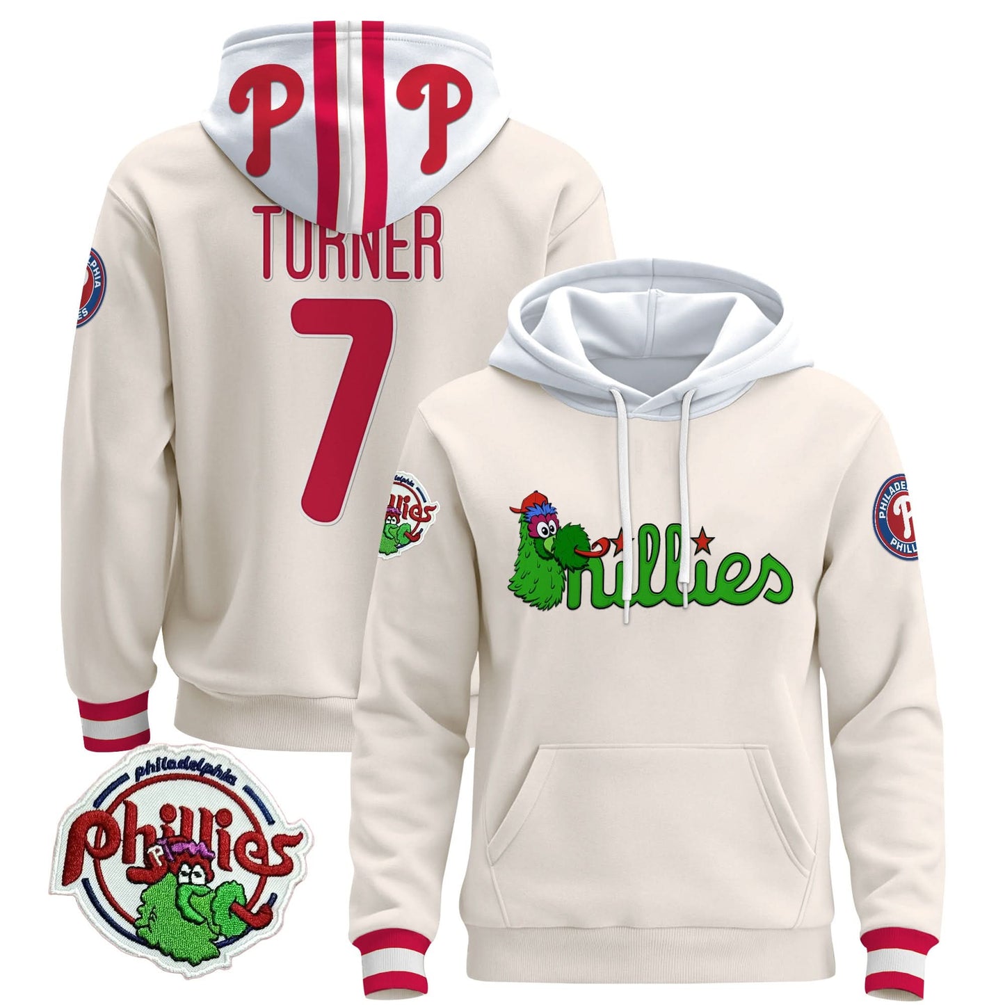 Philadelphia Phillies Phanatic Patch Pullover Hoodie - All Stitched