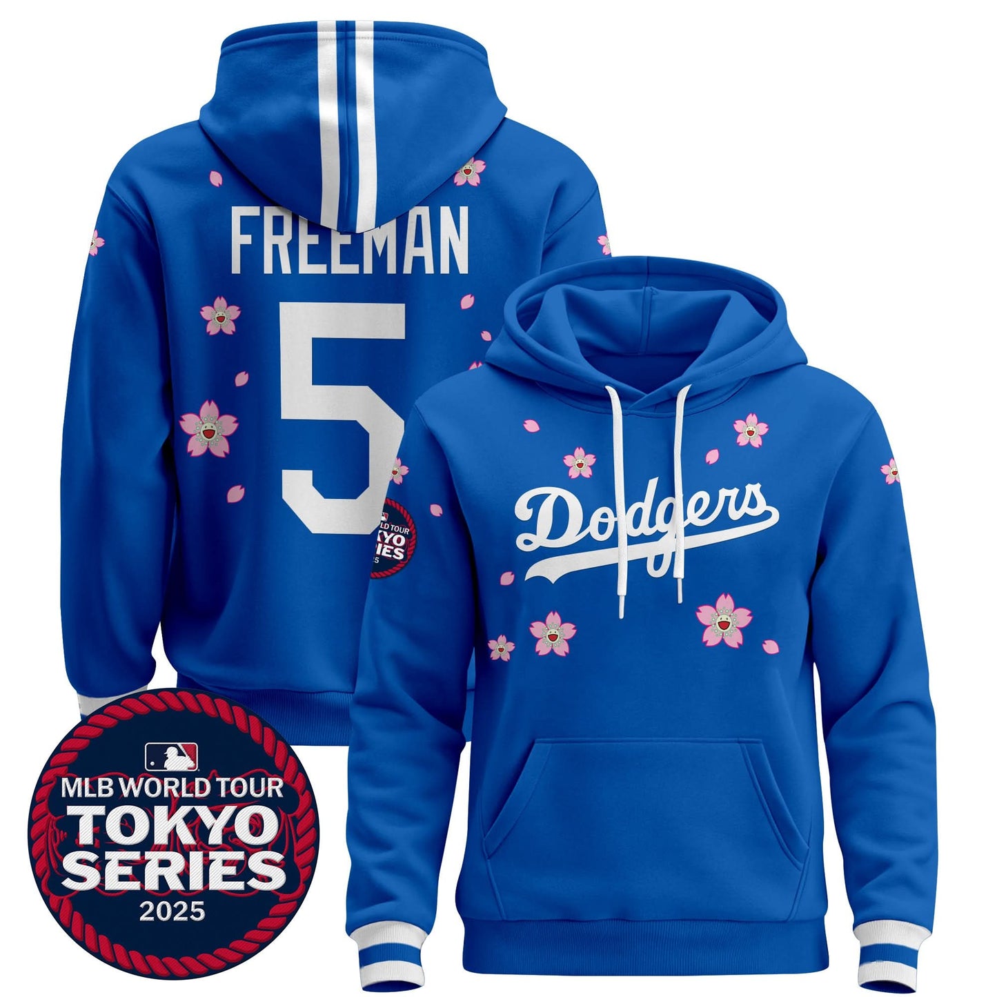 Dodgers Tokyo Series 2025 Pullover Hoodie V2 - Stitched