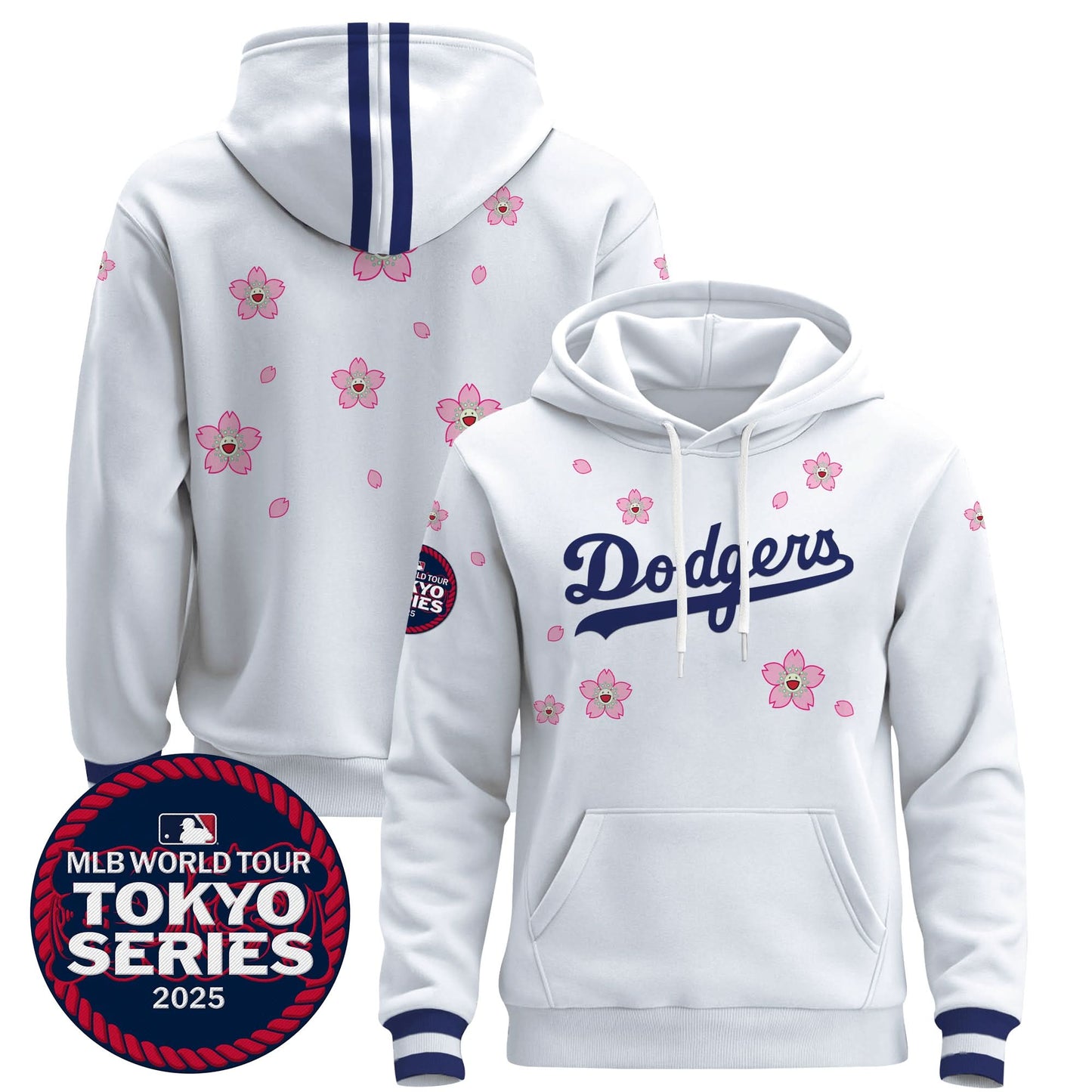 Dodgers Tokyo Series 2025 Pullover Hoodie V2 - Stitched