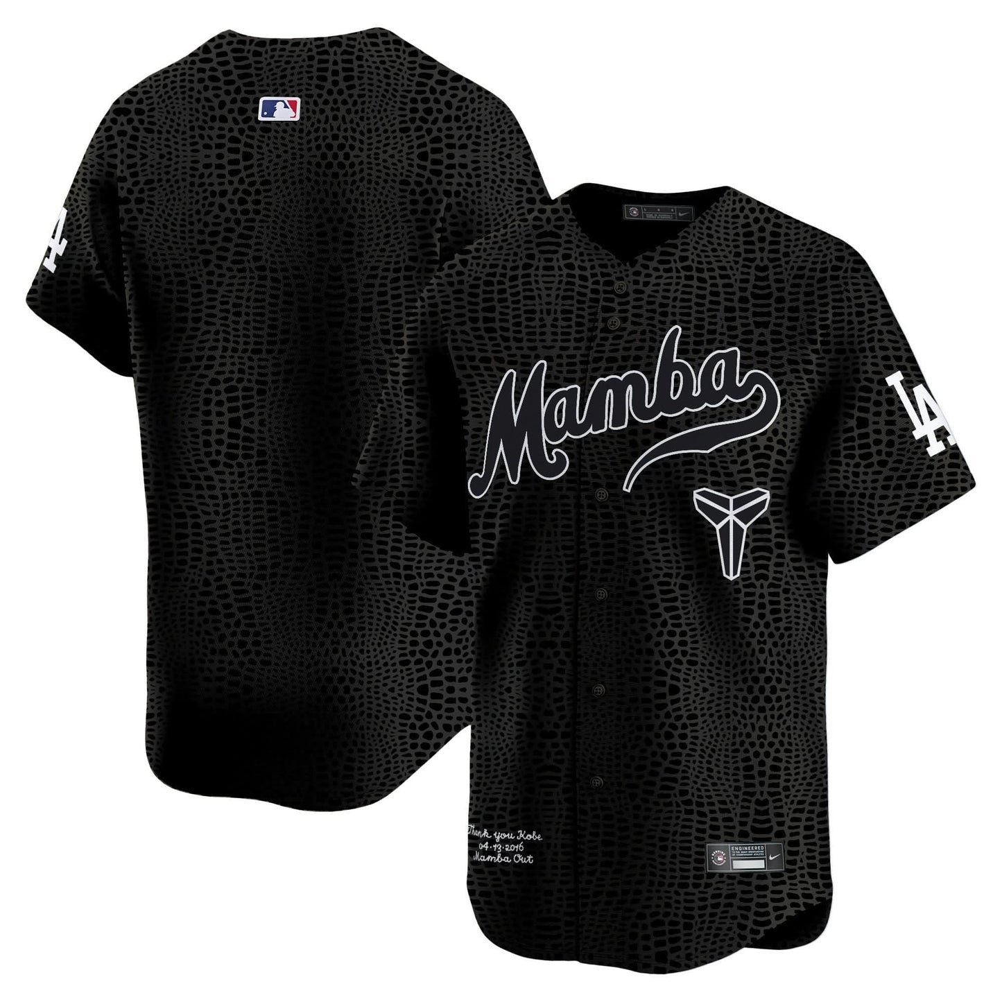 Dodgers Kobe Bryant Mamba Vapor Premier Limited Jersey - All Stitched