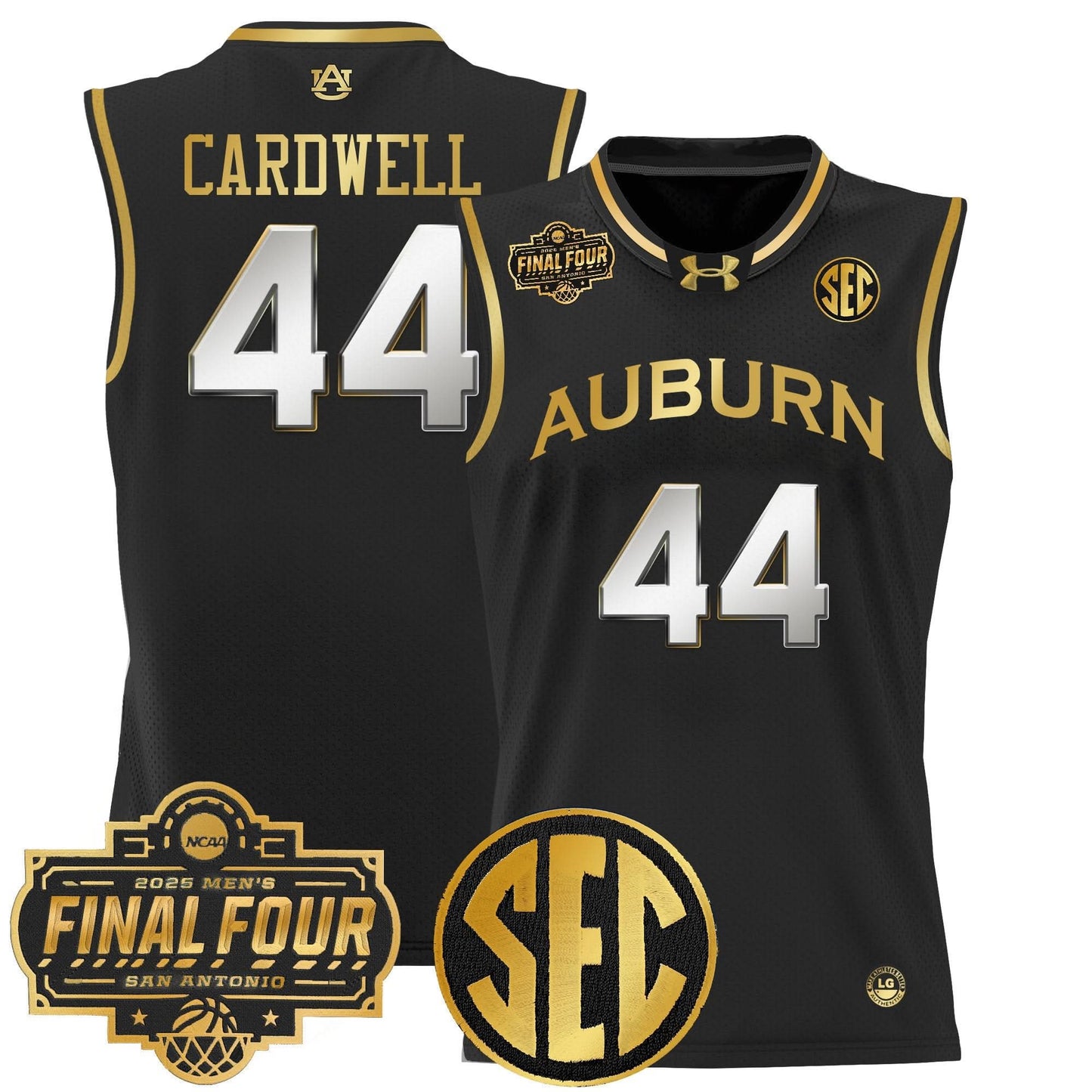 Auburn Tigers 2025 Final Four Patch Lightweight Basketball Jersey - All Stitched