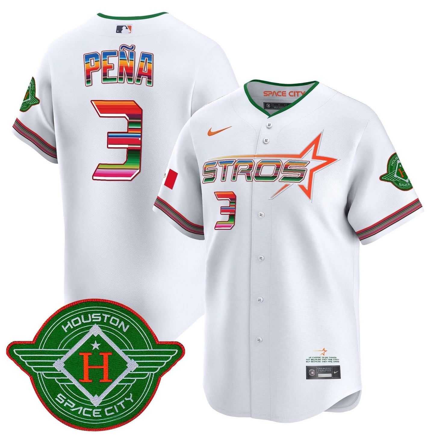 Astros 2025 City Connect Mexico Vapor Premier Limited Jersey - All Stitched