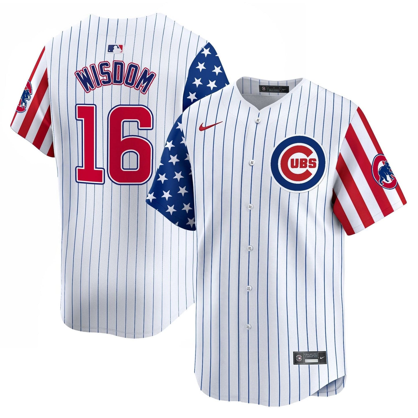 Chicago Cubs 2025 Independence Day Vapor Premier Limited Jersey - All Stitched