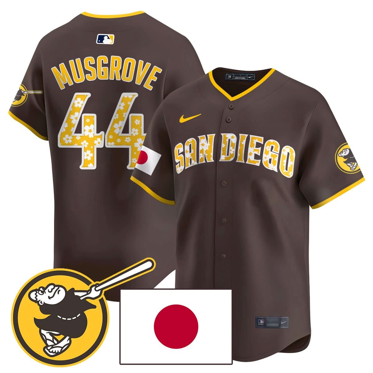 San Diego Padres Japanese Heritage Jersey - All Stitched
