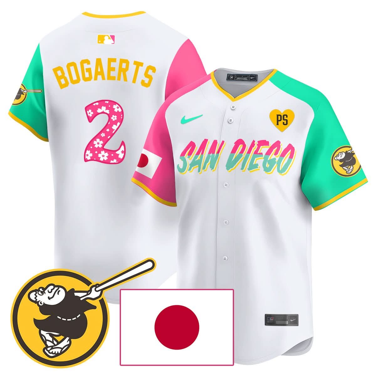 San Diego Padres Japanese Heritage Jersey - All Stitched