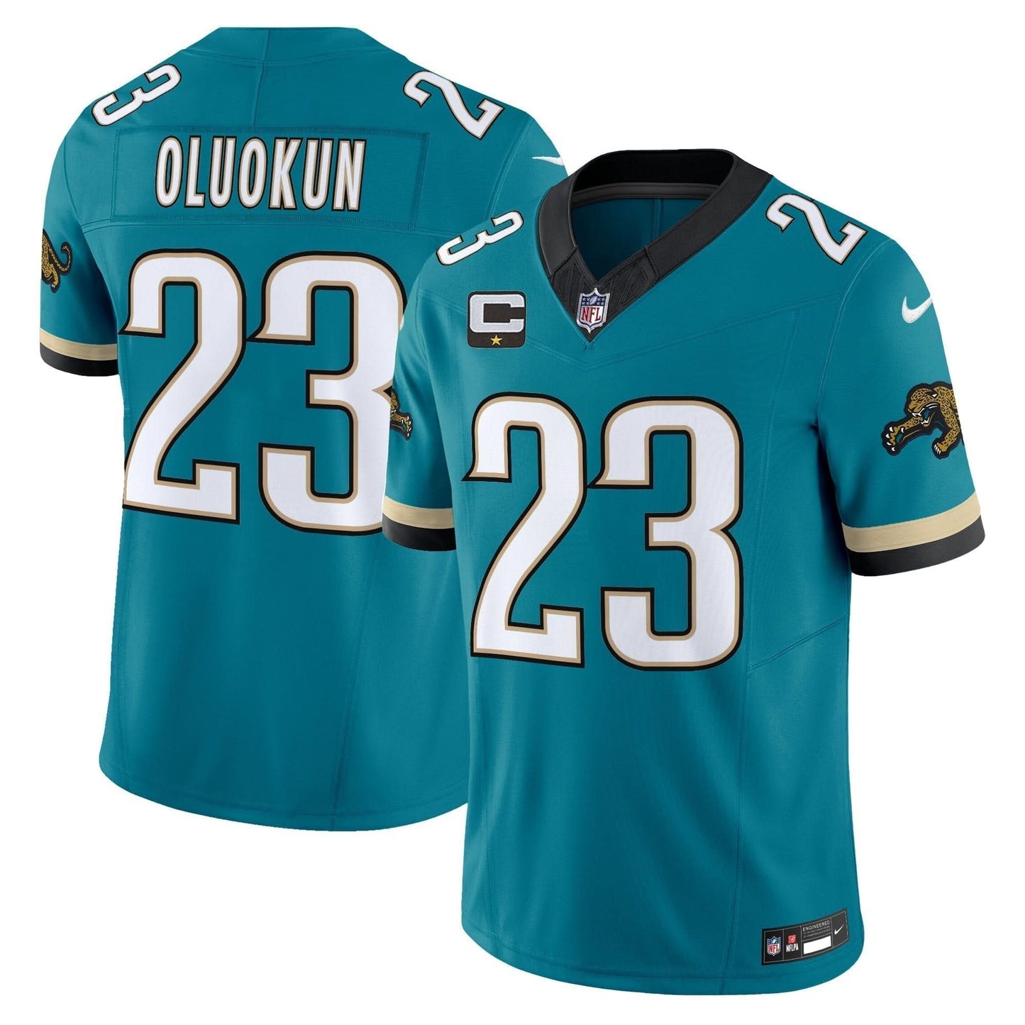 Jacksonville Jaguars Throwback Vapor Limited Jersey - All Stitched