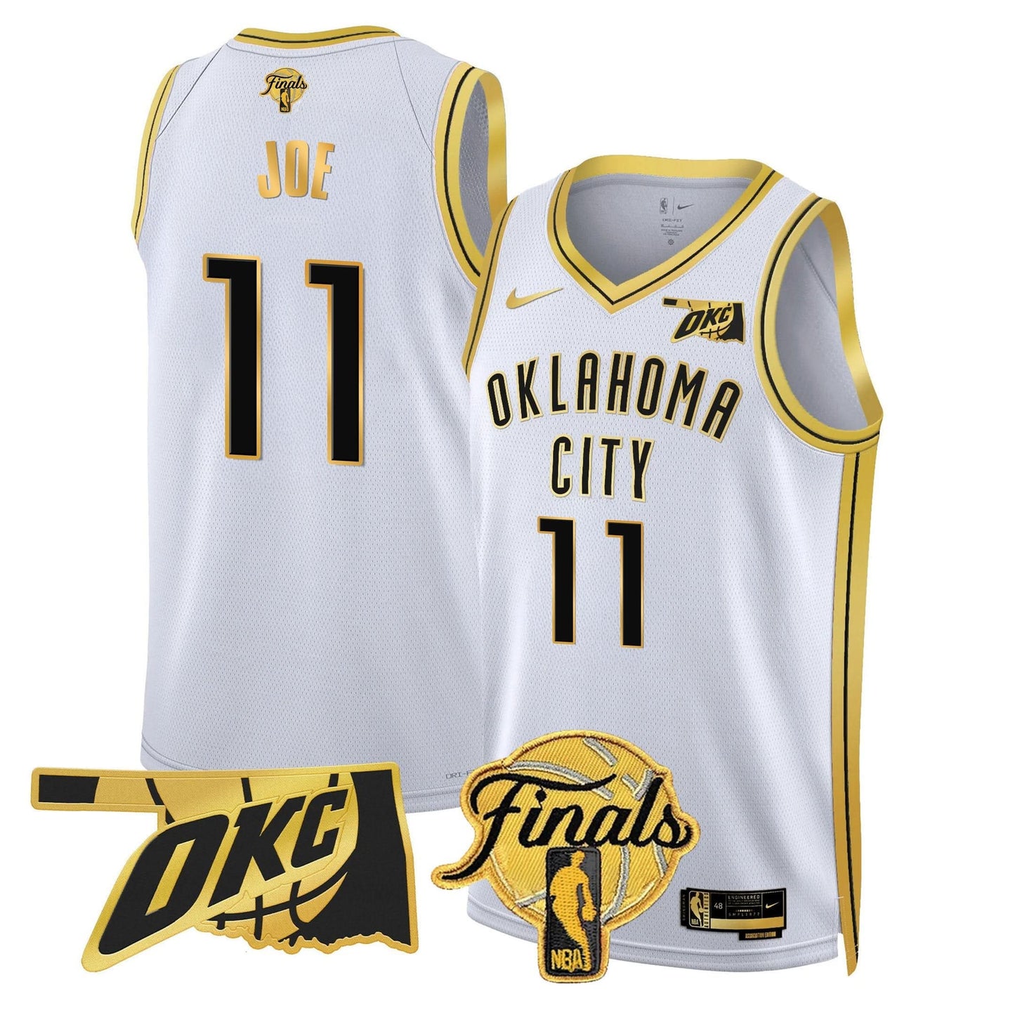 Oklahoma City Thunder Jersey - Final Patch - All Stitched