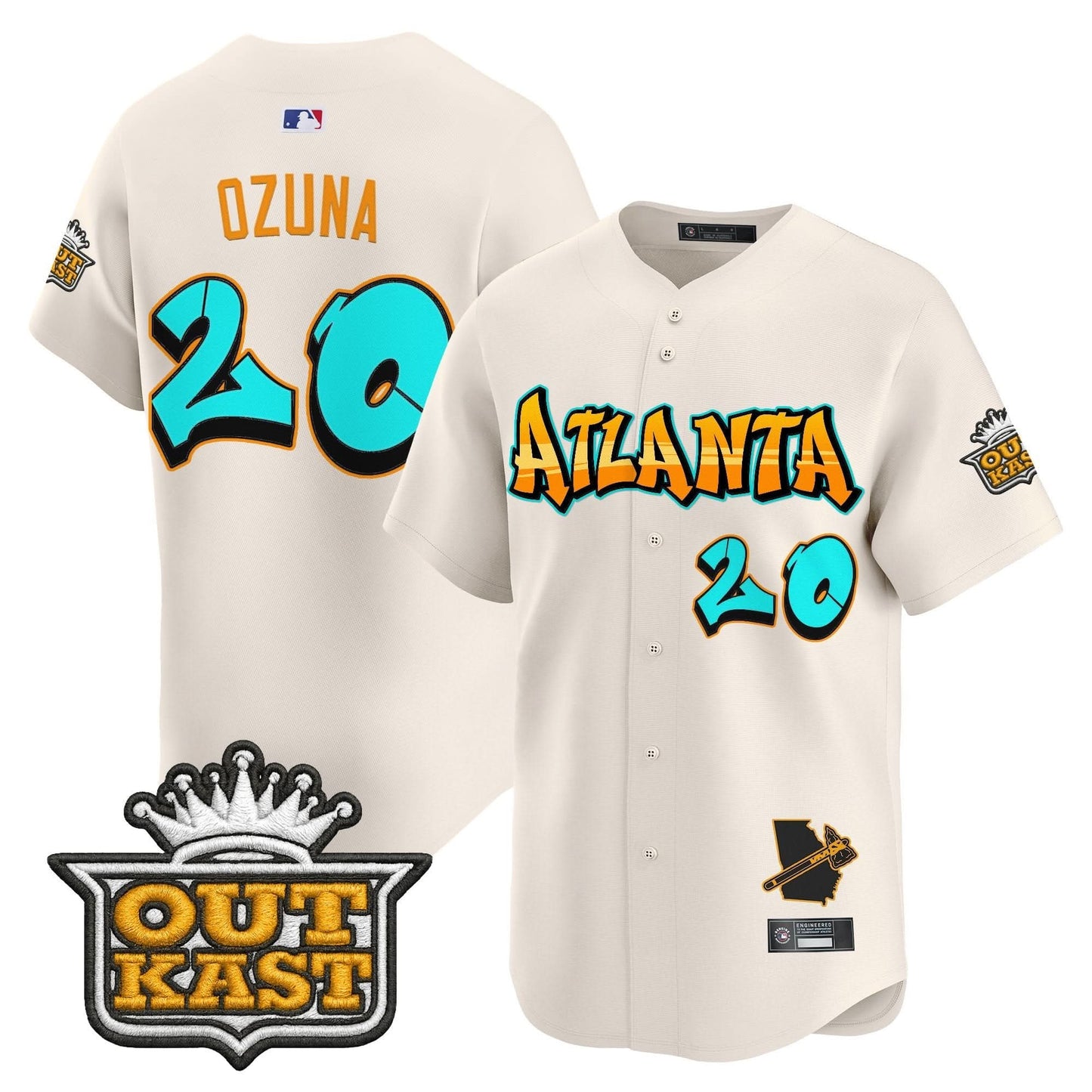 Atlanta Braves 'Graffiti A-Town Edition' Vapor Premier Limited Jersey - All Stitched