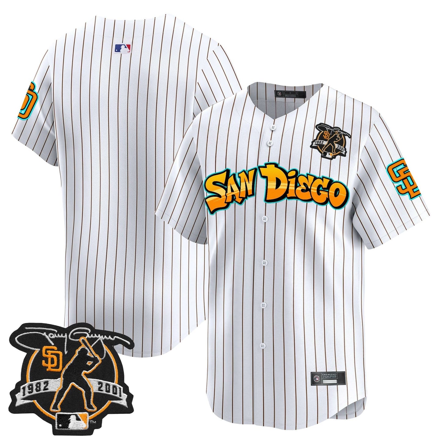 San Diego Padres 'Graffiti Barrio Edition' Vapor Premier Limited Jersey - All Stitched