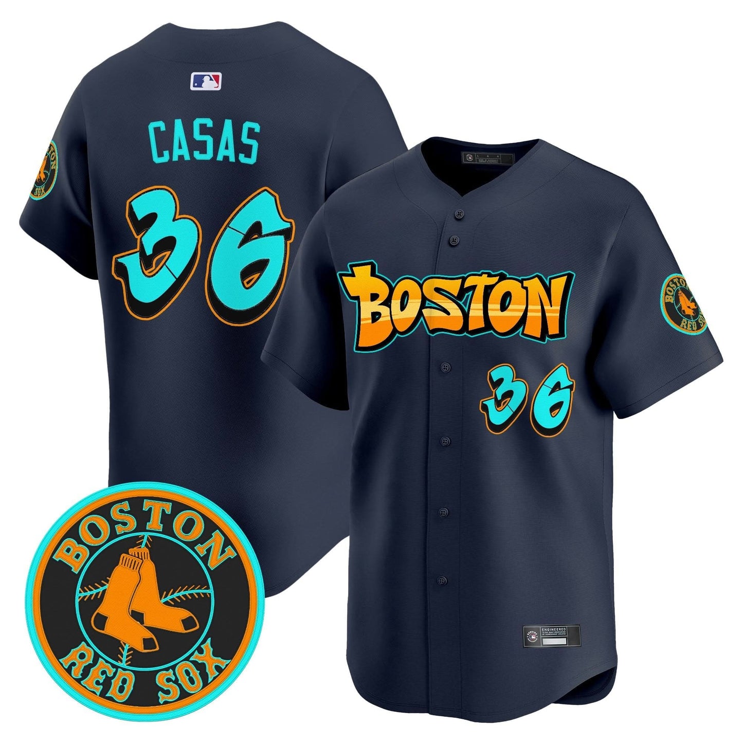 Boston Red Sox 'Graffiti Streetstyle Edition' Vapor Premier Limited Jersey - All Stitched