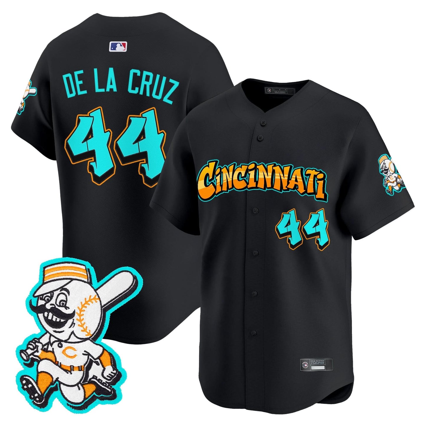Cincinnati Reds 'Graffiti Queen City Edition' Vapor Premier Limited Jersey - All Stitched