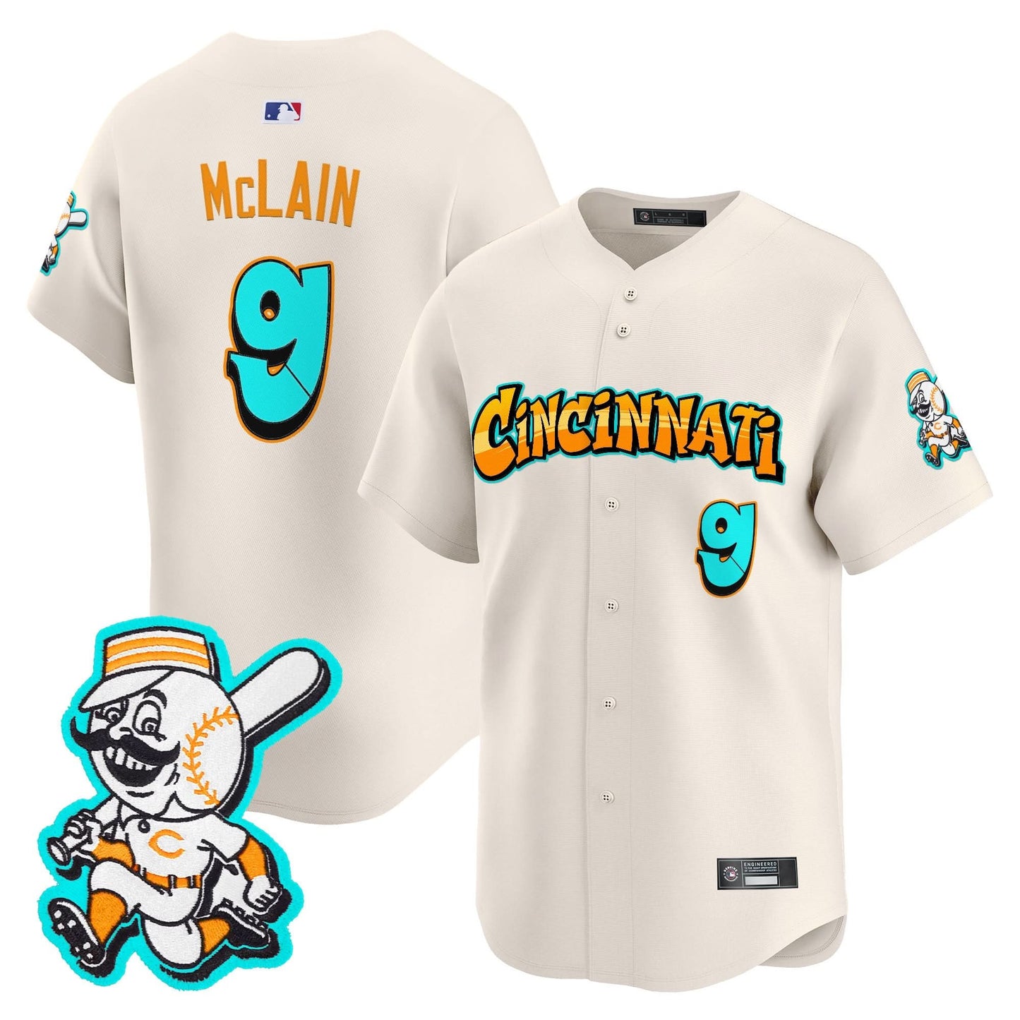 Cincinnati Reds 'Graffiti Queen City Edition' Vapor Premier Limited Jersey - All Stitched