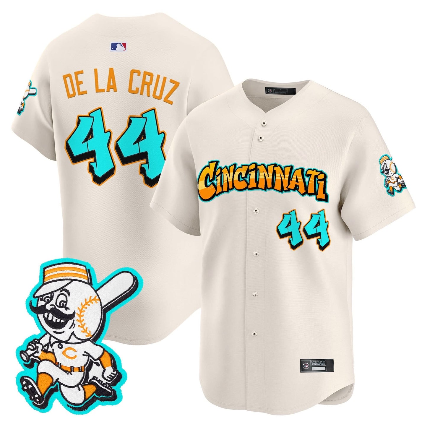 Cincinnati Reds 'Graffiti Queen City Edition' Vapor Premier Limited Jersey - All Stitched