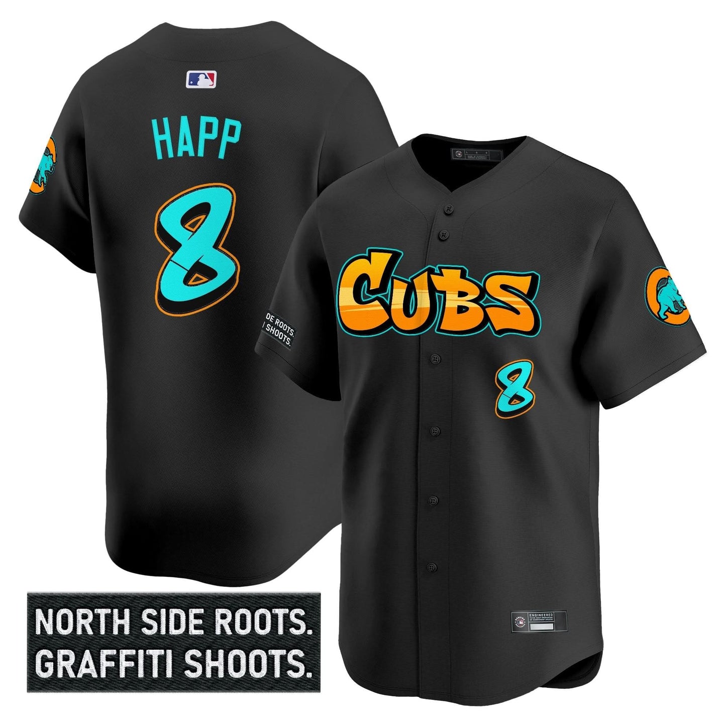 Chicago Cubs 'Graffiti North Side Edition' Vapor Premier Limited Jersey - All Stitched