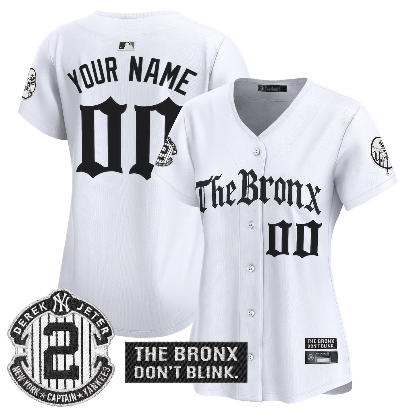 Yankees 'The Bronx - Gothic Ink Drop Edition' Vapor Premier Limited Custom Jersey - All Stitched