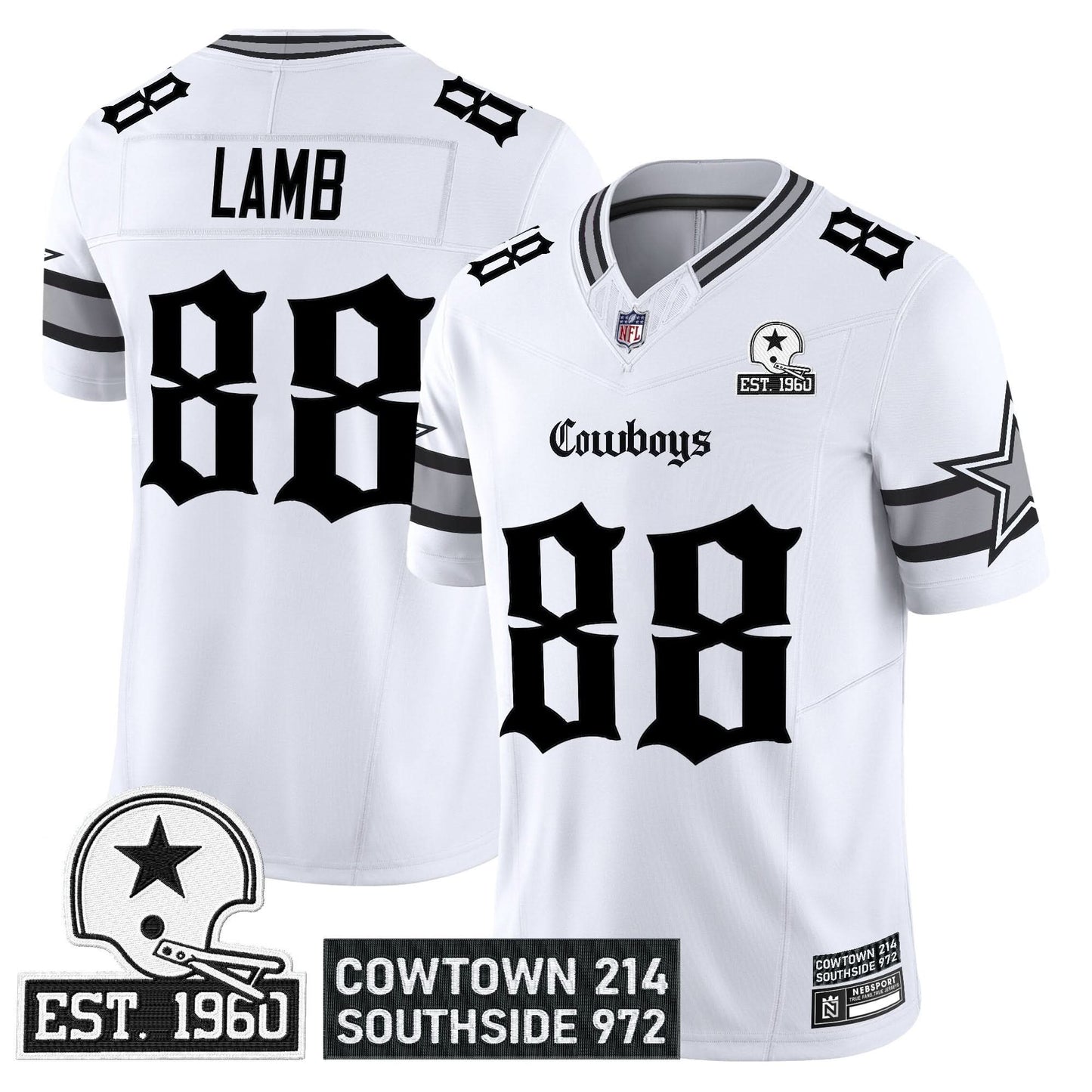 Dallas Cowboys 'Gothic Lone Star Edition' Vapor Limited Jersey - All Stitched