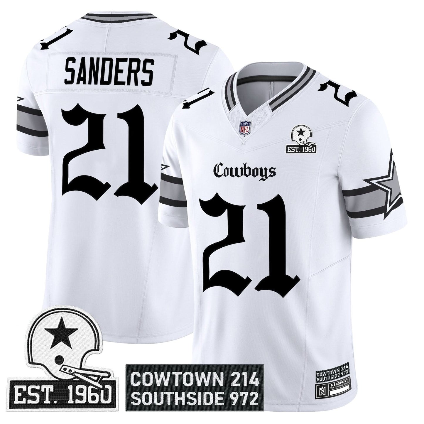 Dallas Cowboys 'Gothic Lone Star Edition' Vapor Limited Jersey - All Stitched