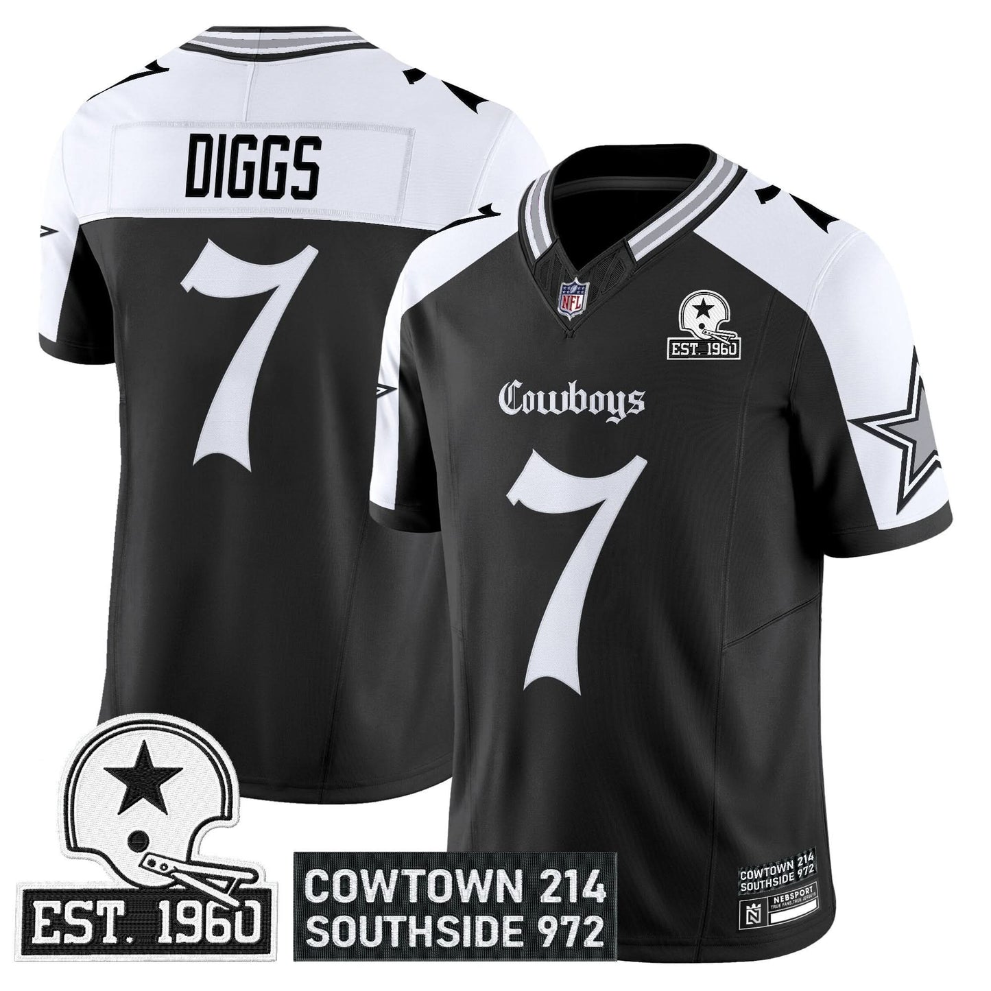 Dallas Cowboys 'Gothic Lone Star Edition' Vapor Limited Jersey - All Stitched