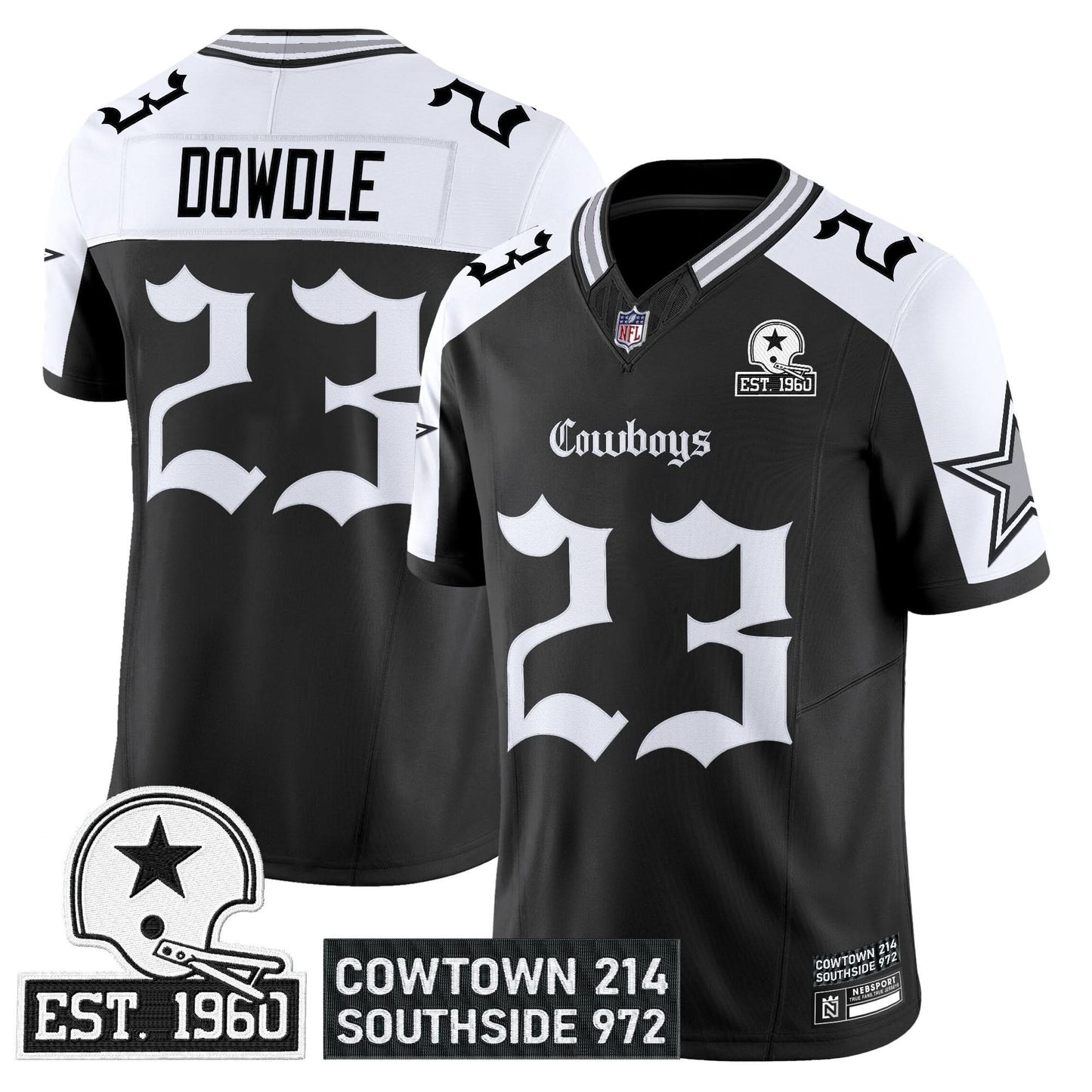 Dallas Cowboys 'Gothic Lone Star Edition' Vapor Limited Jersey - All Stitched