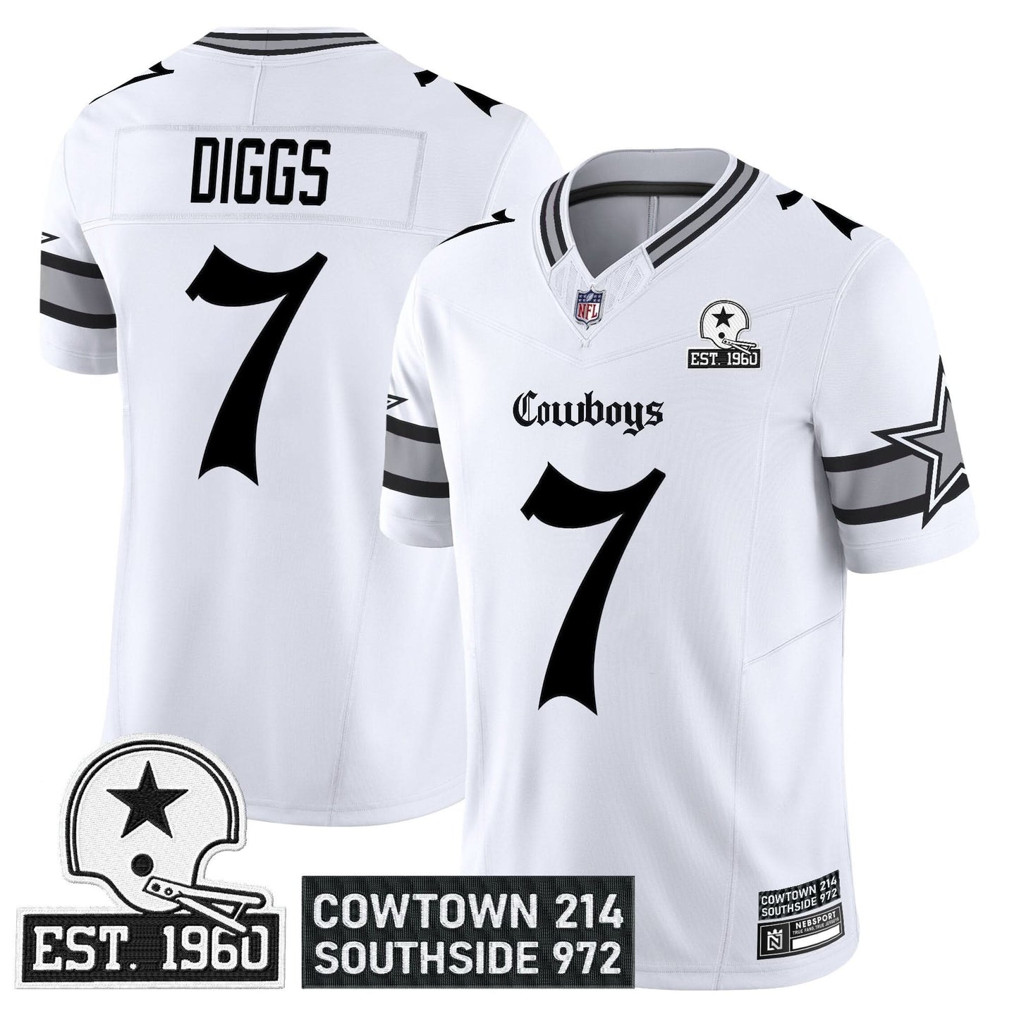 Dallas Cowboys 'Gothic Lone Star Edition' Vapor Limited Jersey - All Stitched