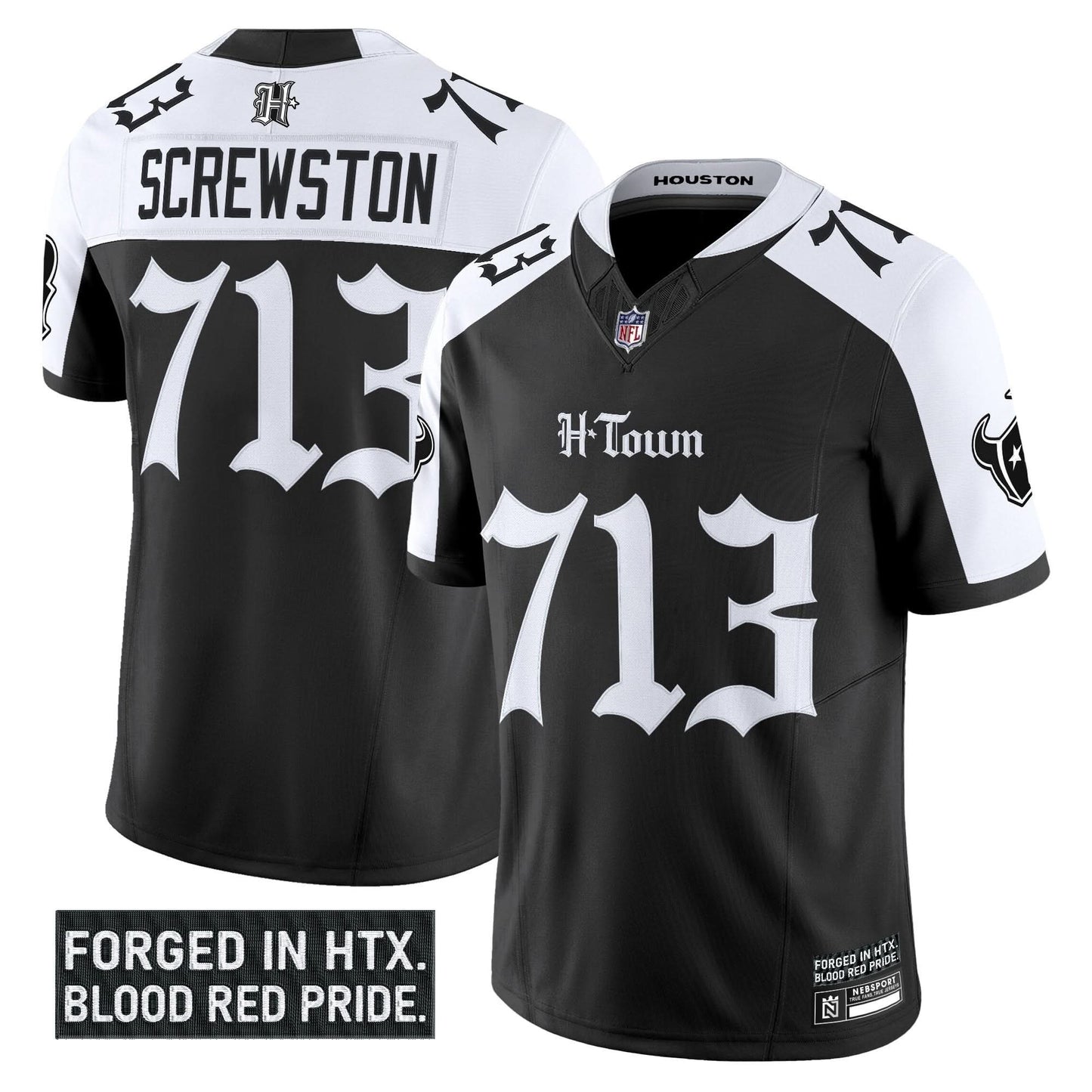 Houston Texans 'Gothic Lone Star Shadows Edition' Vapor Limited Jersey - All Stitched