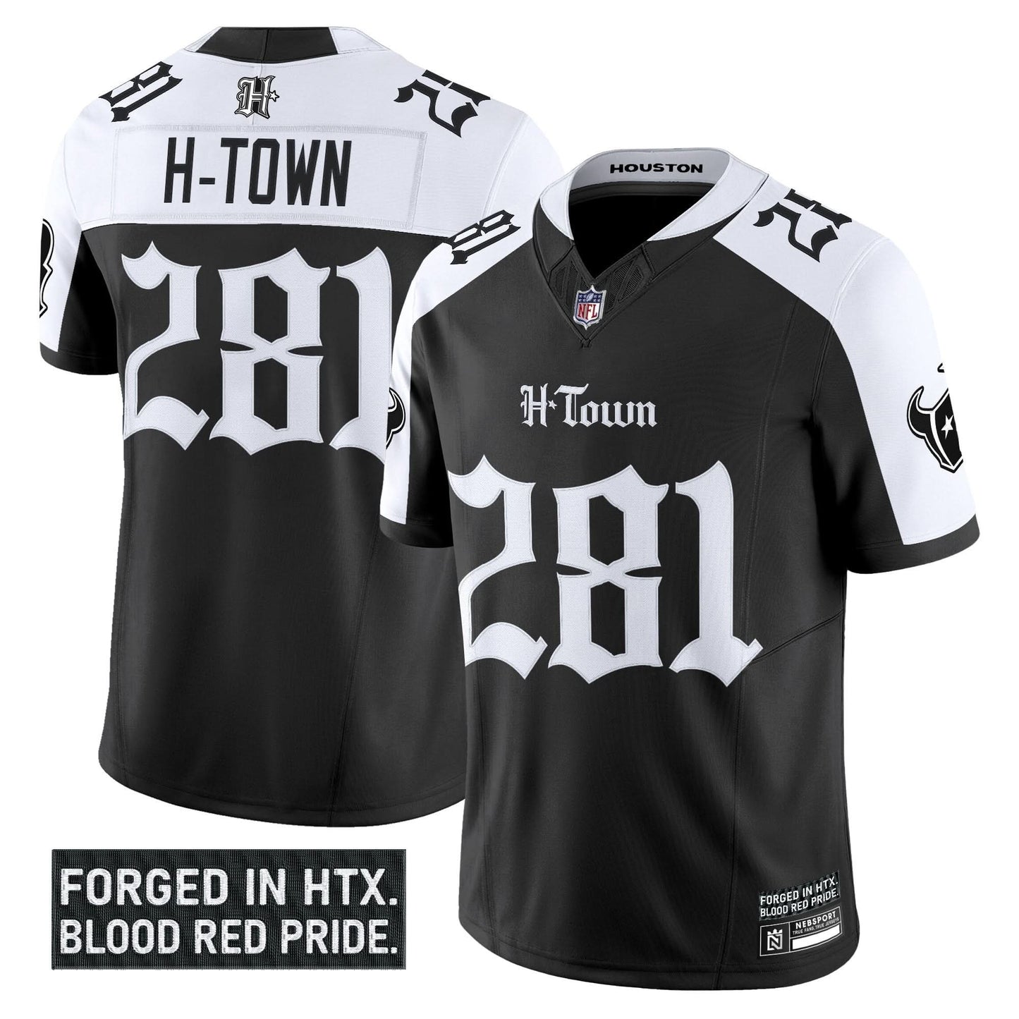 Houston Texans 'Gothic Lone Star Shadows Edition' Vapor Limited Jersey - All Stitched