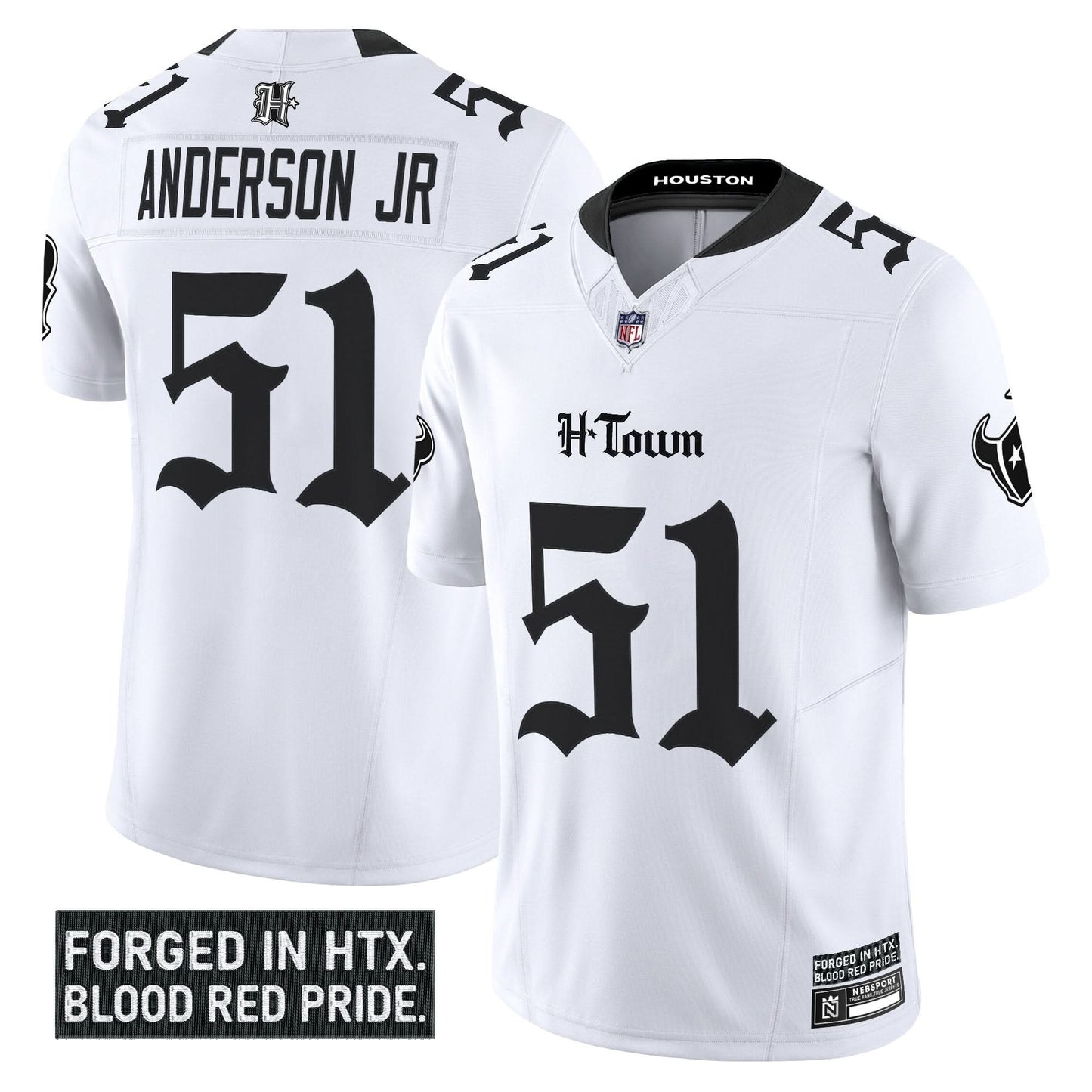 Houston Texans 'Gothic Lone Star Shadows Edition' Vapor Limited Jersey - All Stitched