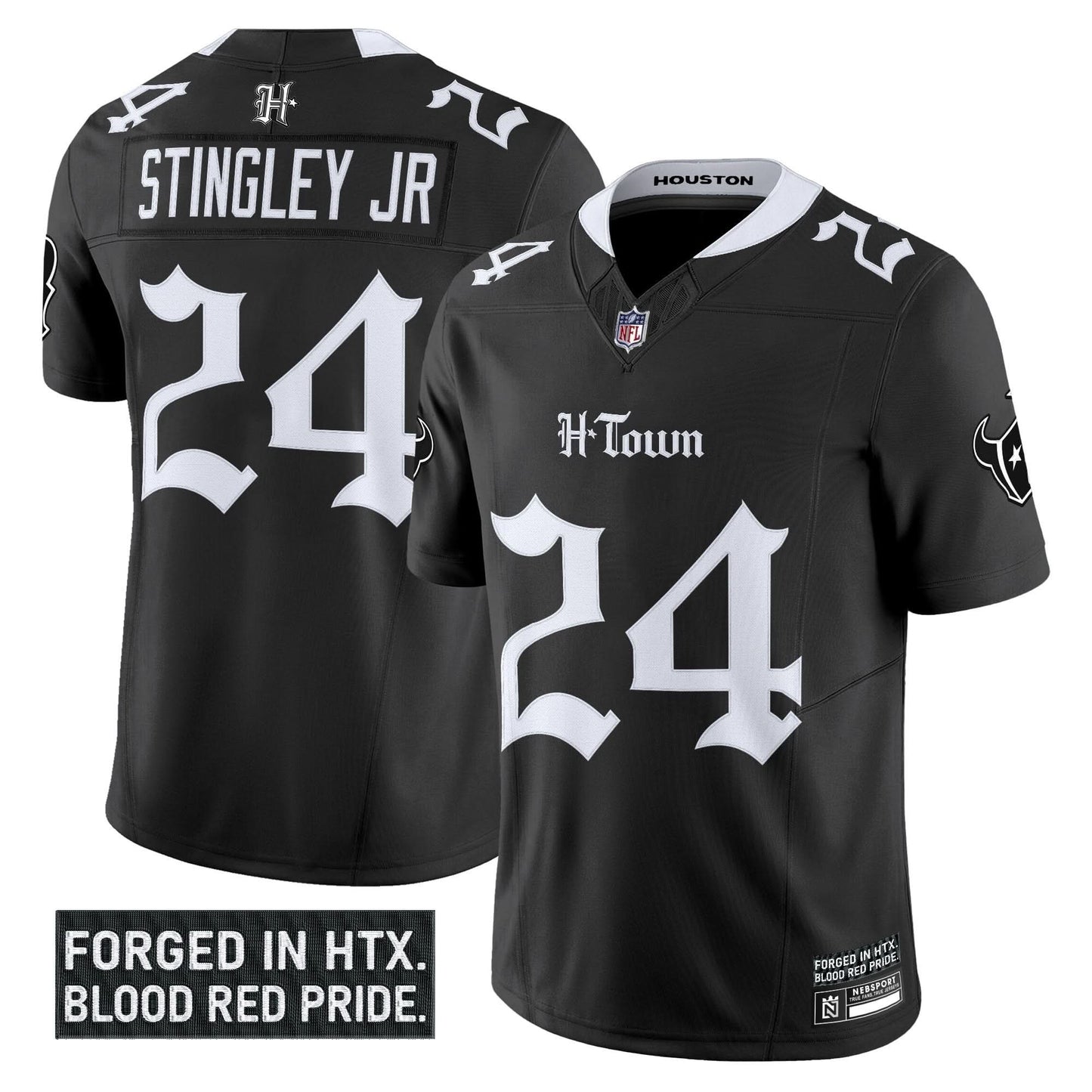 Houston Texans 'Gothic Lone Star Shadows Edition' Vapor Limited Jersey - All Stitched