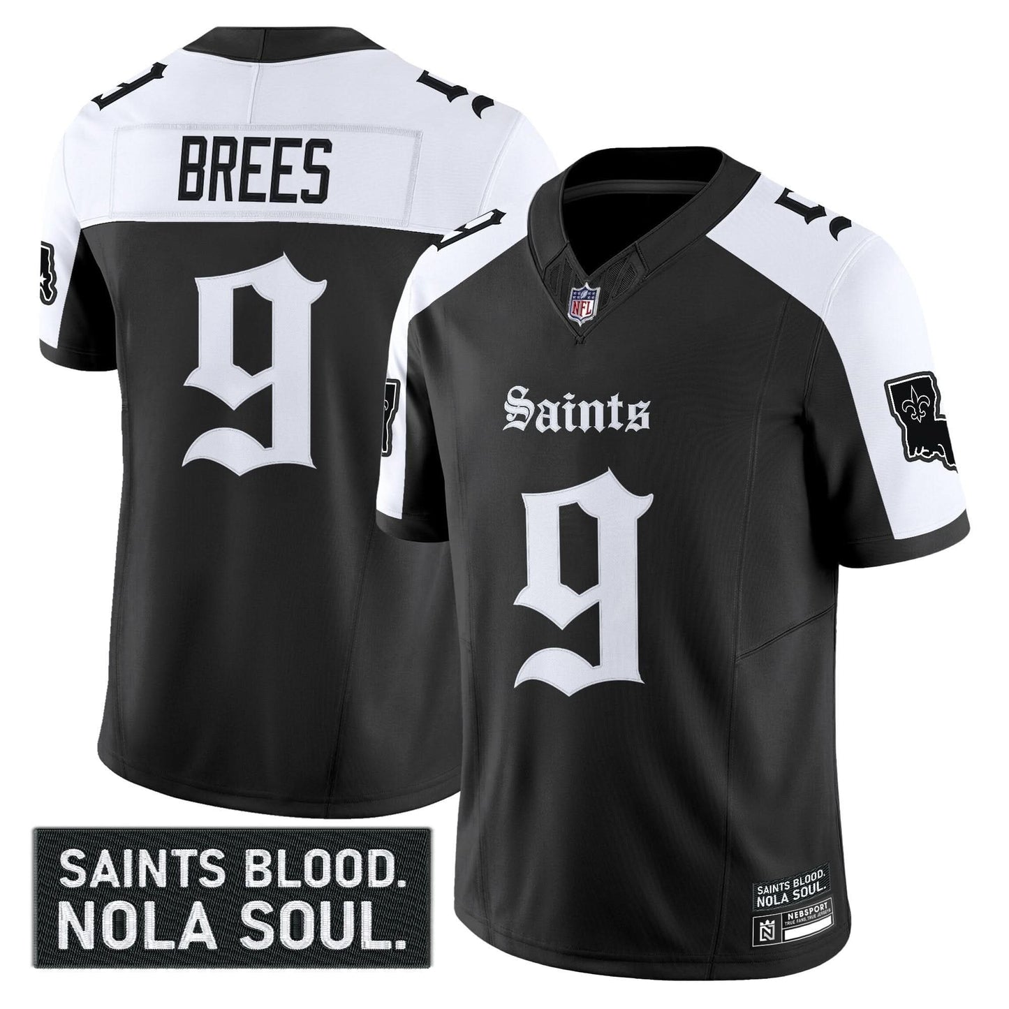 New Orleans Saints 'Gothic Vieux Carré Edition' Vapor Jersey - All Stitched