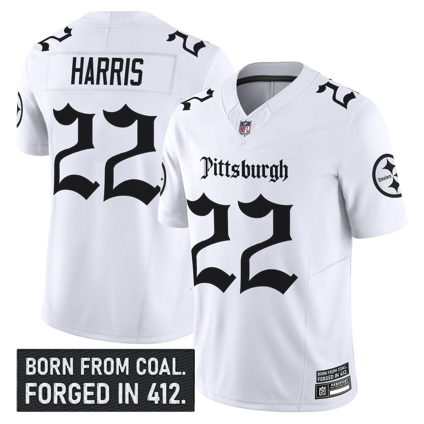 Pittsburgh Steelers 'Gothic Steel City Edition' Vapor Limited Jersey - All Stitched