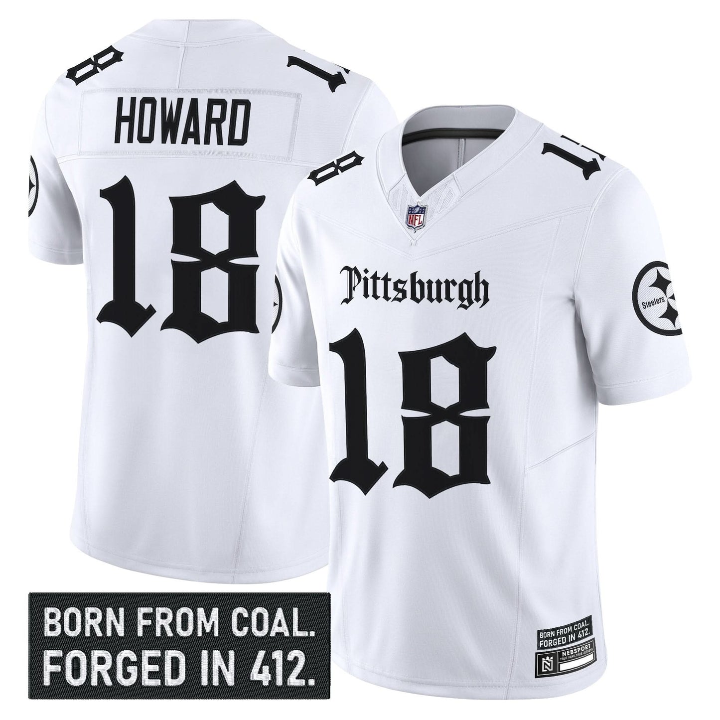 Pittsburgh Steelers 'Gothic Steel City Edition' Vapor Limited Jersey - All Stitched
