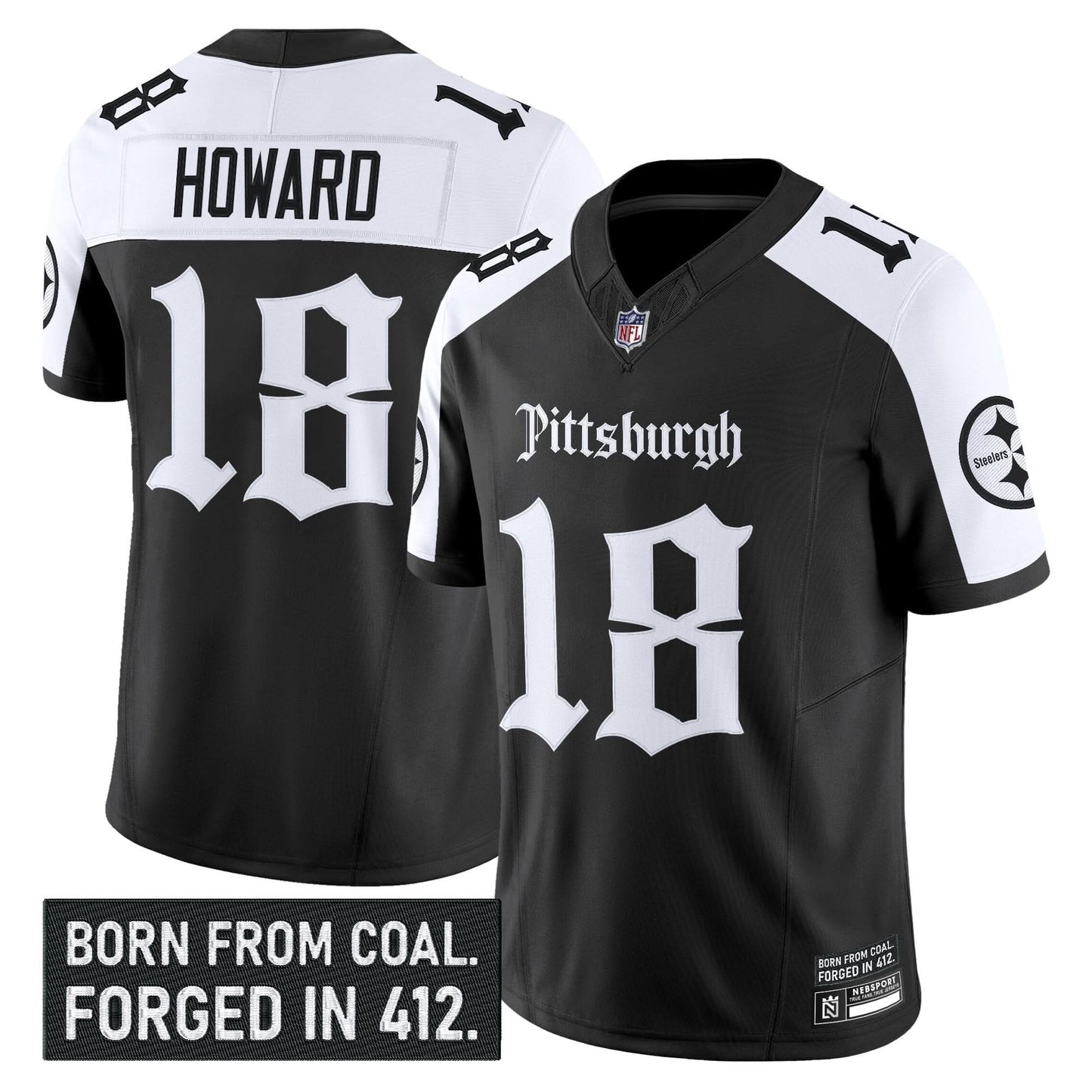 Pittsburgh Steelers 'Gothic Steel City Edition' Vapor Limited Jersey - All Stitched