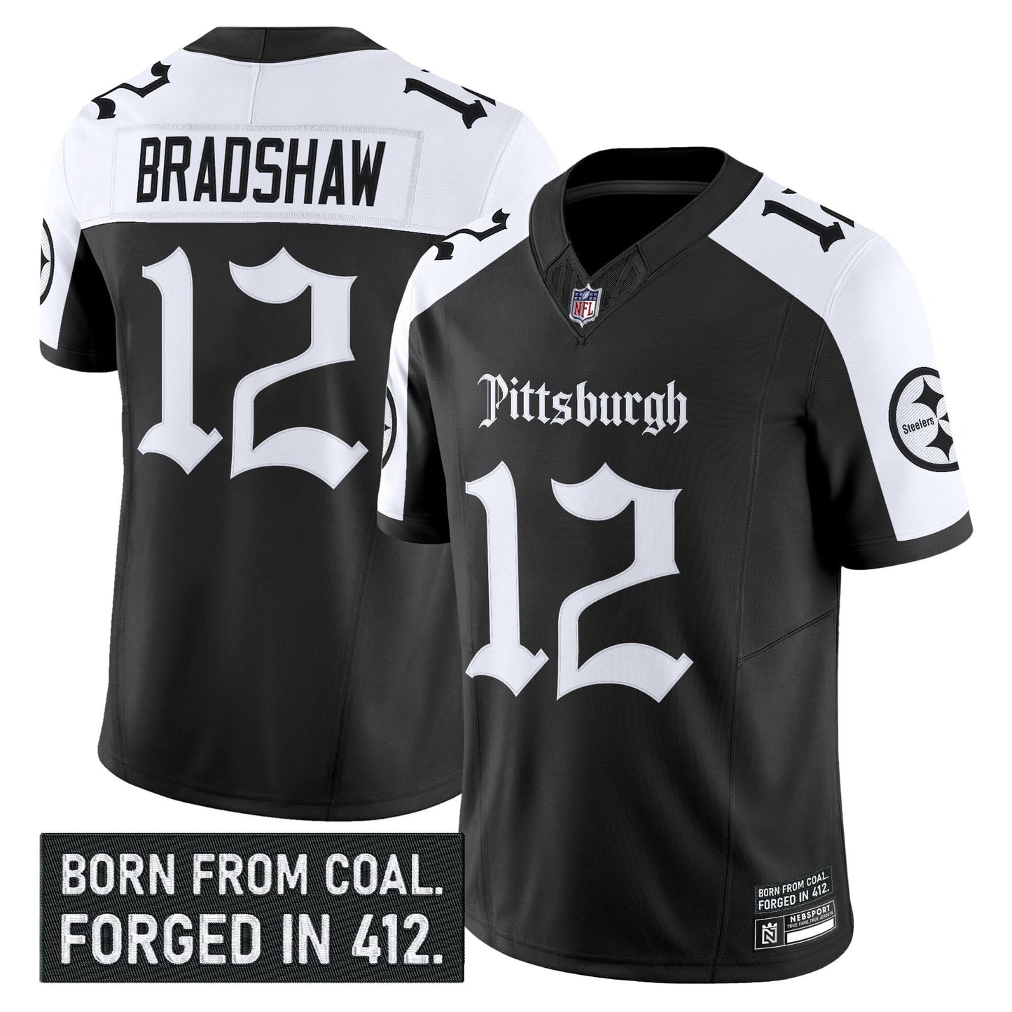 Pittsburgh Steelers 'Gothic Steel City Edition' Vapor Limited Jersey - All Stitched