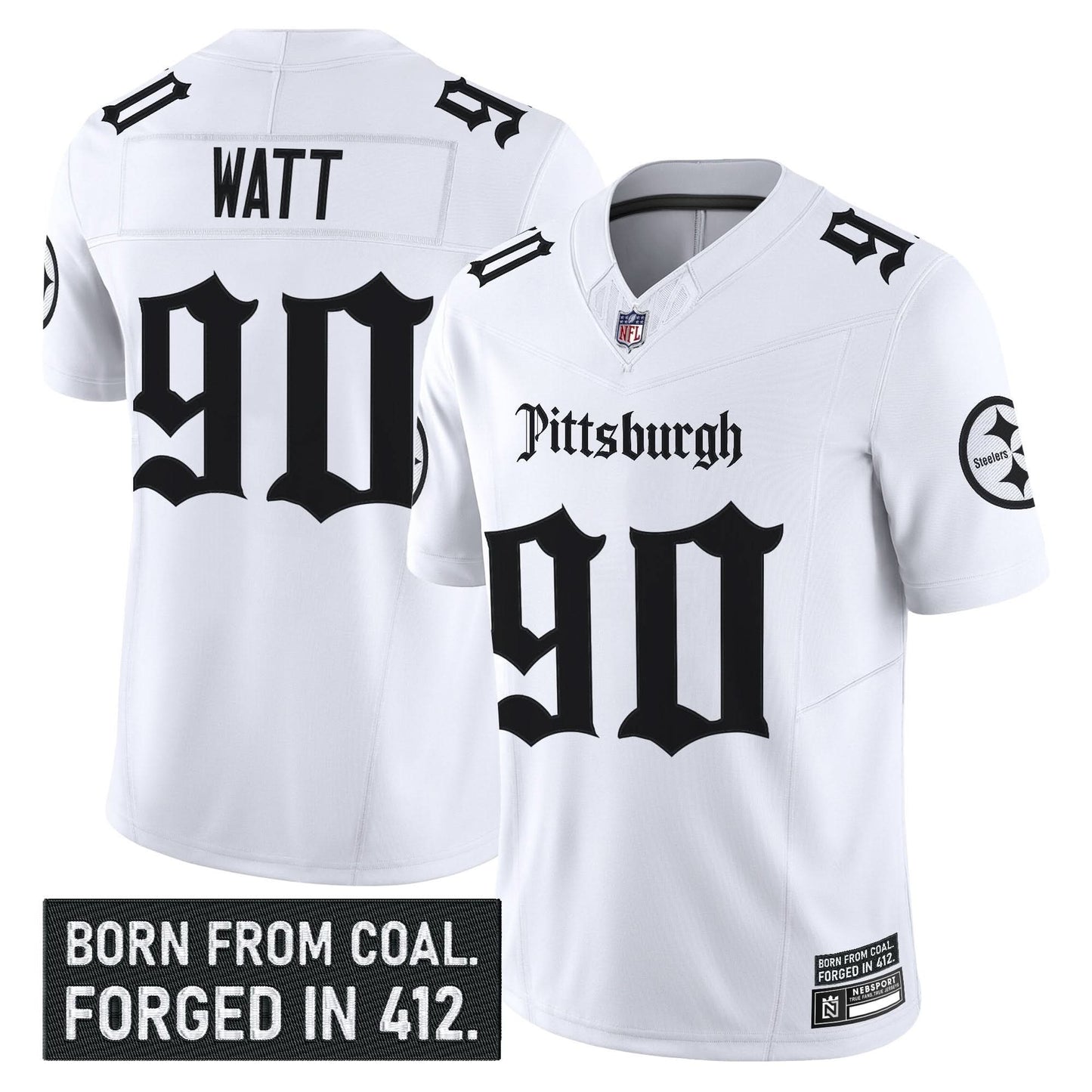 Pittsburgh Steelers 'Gothic Steel City Edition' Vapor Limited Jersey - All Stitched