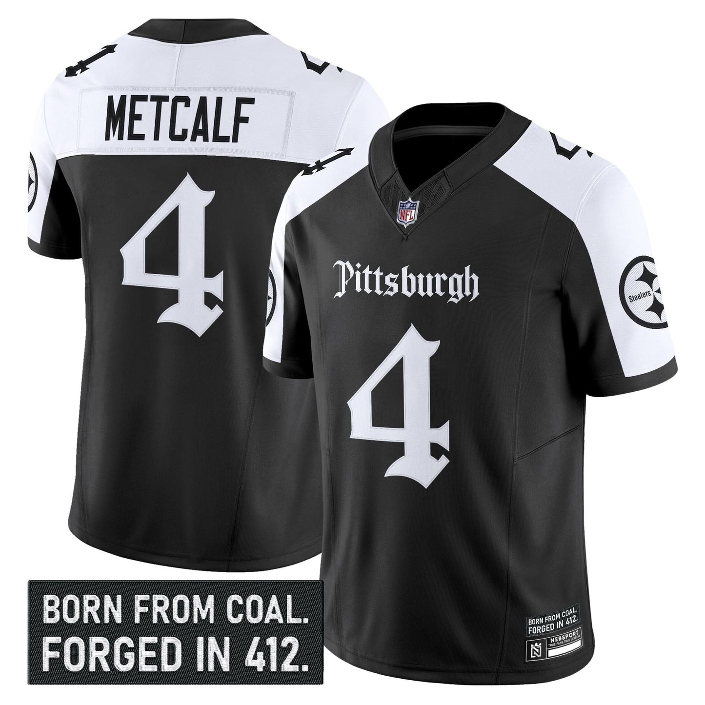 Pittsburgh Steelers 'Gothic Steel City Edition' Vapor Limited Jersey - All Stitched
