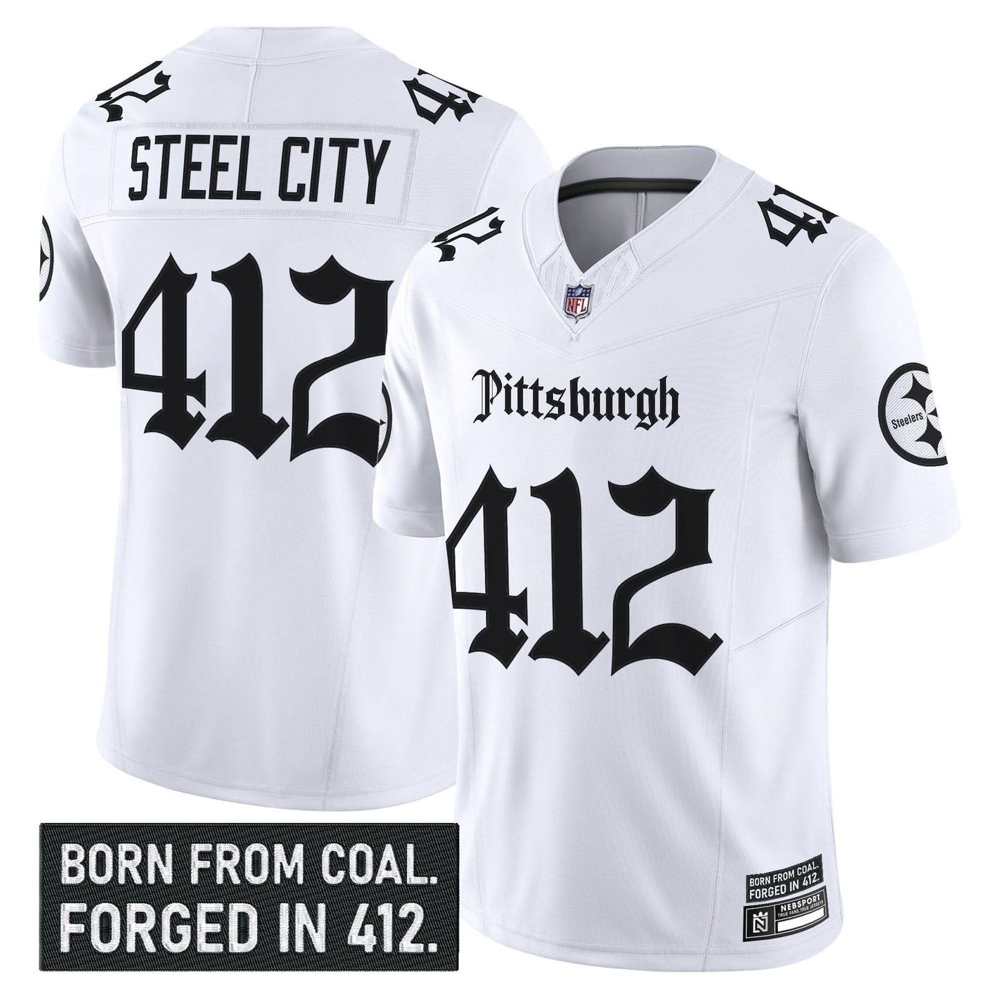 Pittsburgh Steelers 'Gothic Steel City Edition' Vapor Limited Jersey - All Stitched