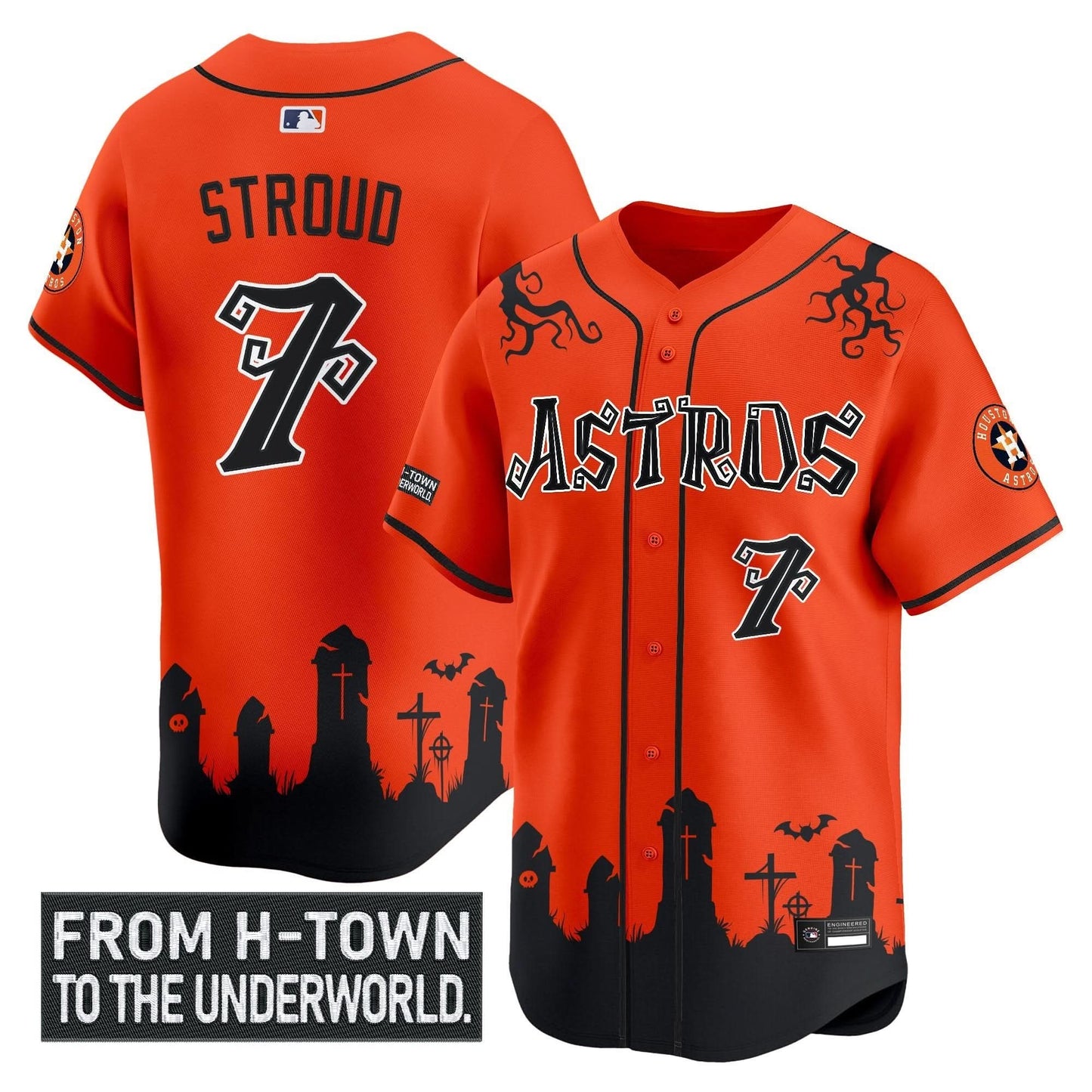 Houston Astros 'Halloween Shadows Edition' Vapor Premier Limited Jersey - Stitched