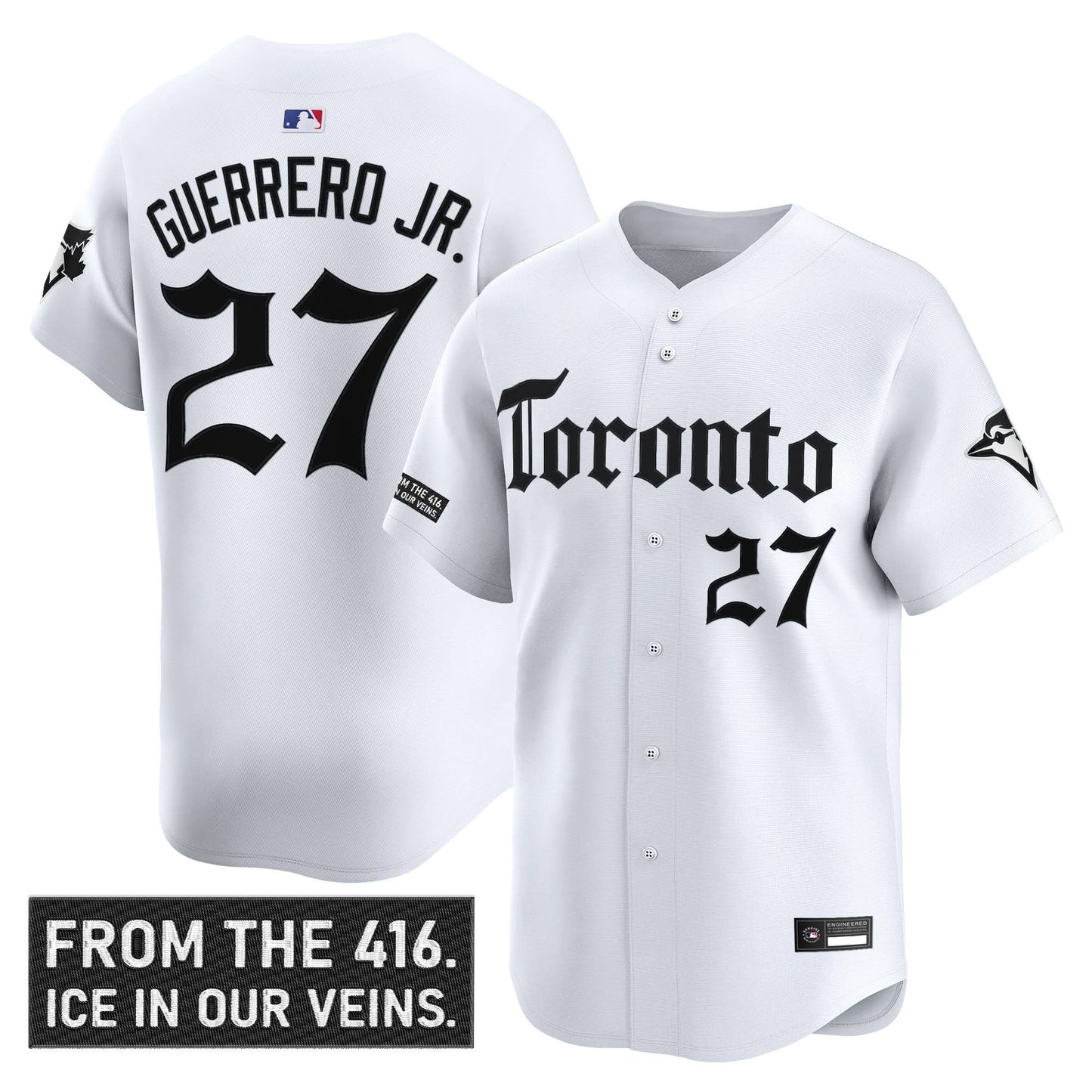 Toronto Blue Jays 'Gothic North Edition' Vapor Premier Limited Jersey - All Stitched