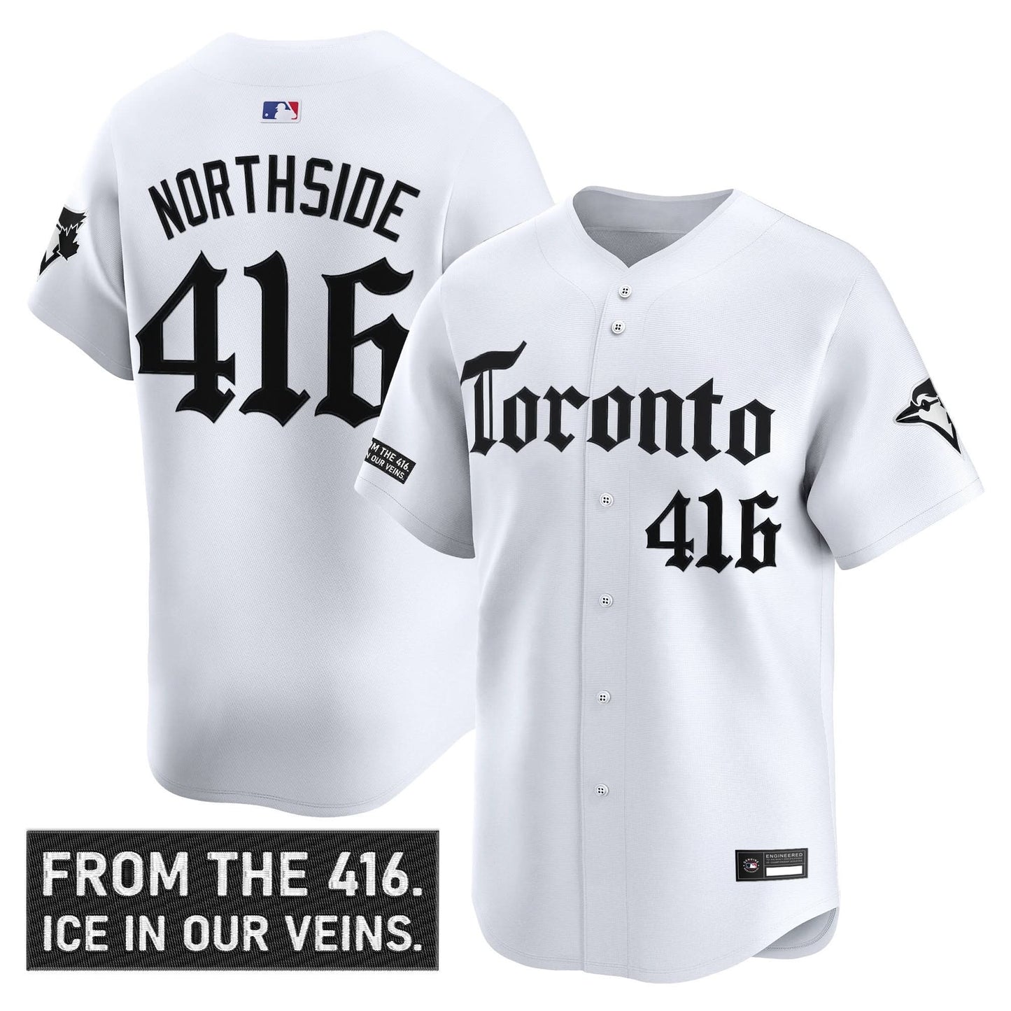 Toronto Blue Jays 'Gothic North Edition' Vapor Premier Limited Jersey - All Stitched