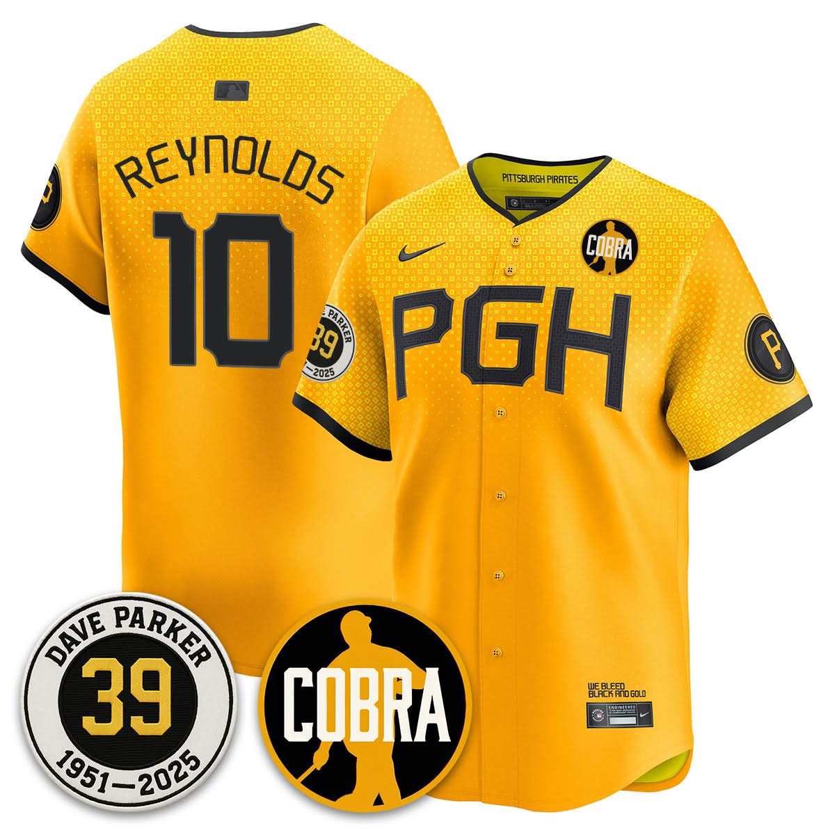 Pittsburgh Pirates Memories Dave Parker Jersey- “COBRA” Patch - All Stitched