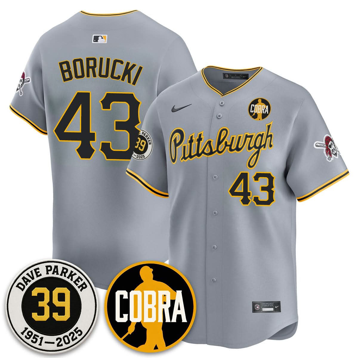 Pittsburgh Pirates Memories Dave Parker Jersey- “COBRA” Patch - All Stitched
